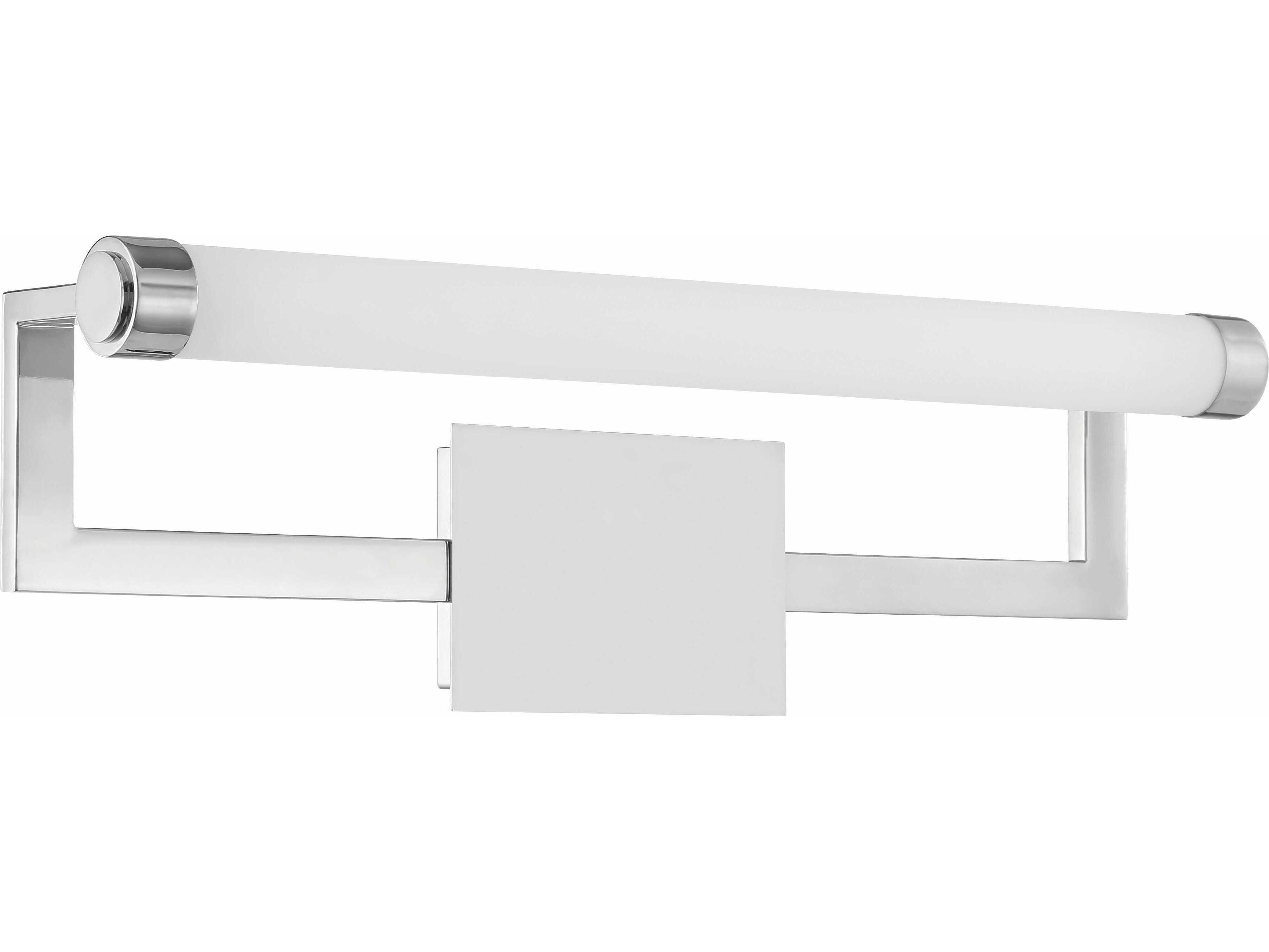 Crystorama Clinton 1-Light Polished Nickel Vanity Light