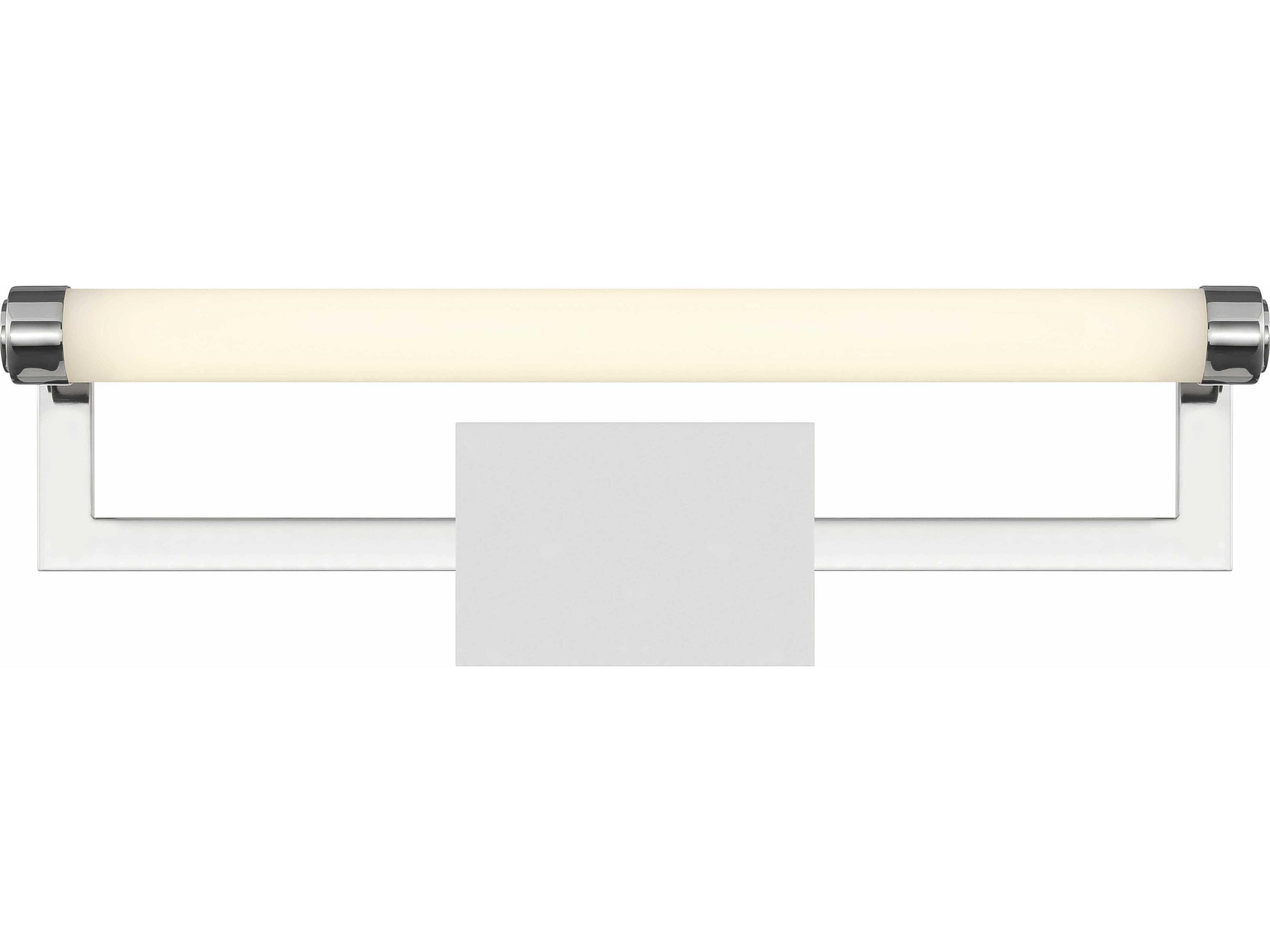 Crystorama Clinton 1-Light Polished Nickel Vanity Light