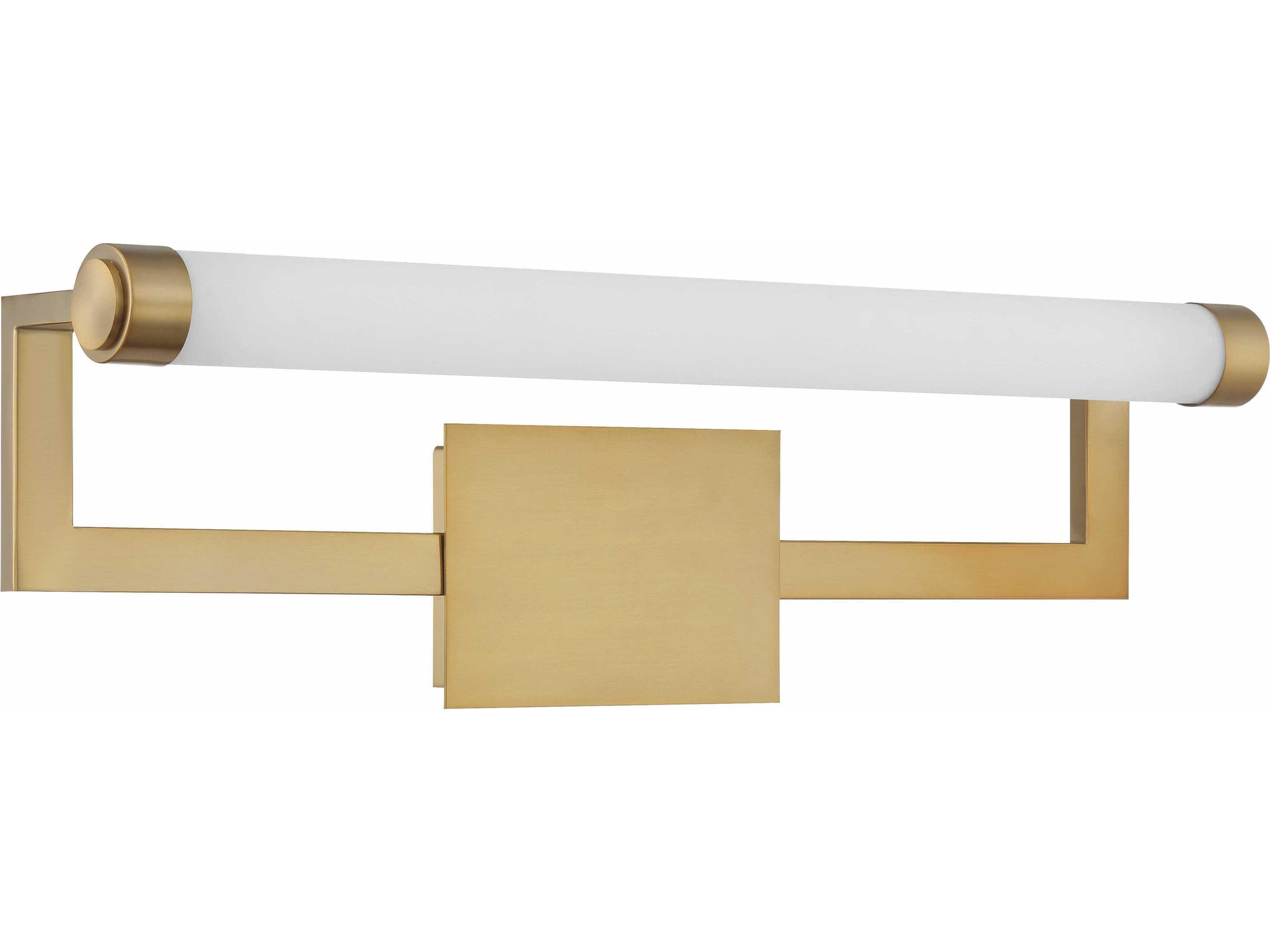 Crystorama Clinton 1-Light Vibrant Gold Vanity Light