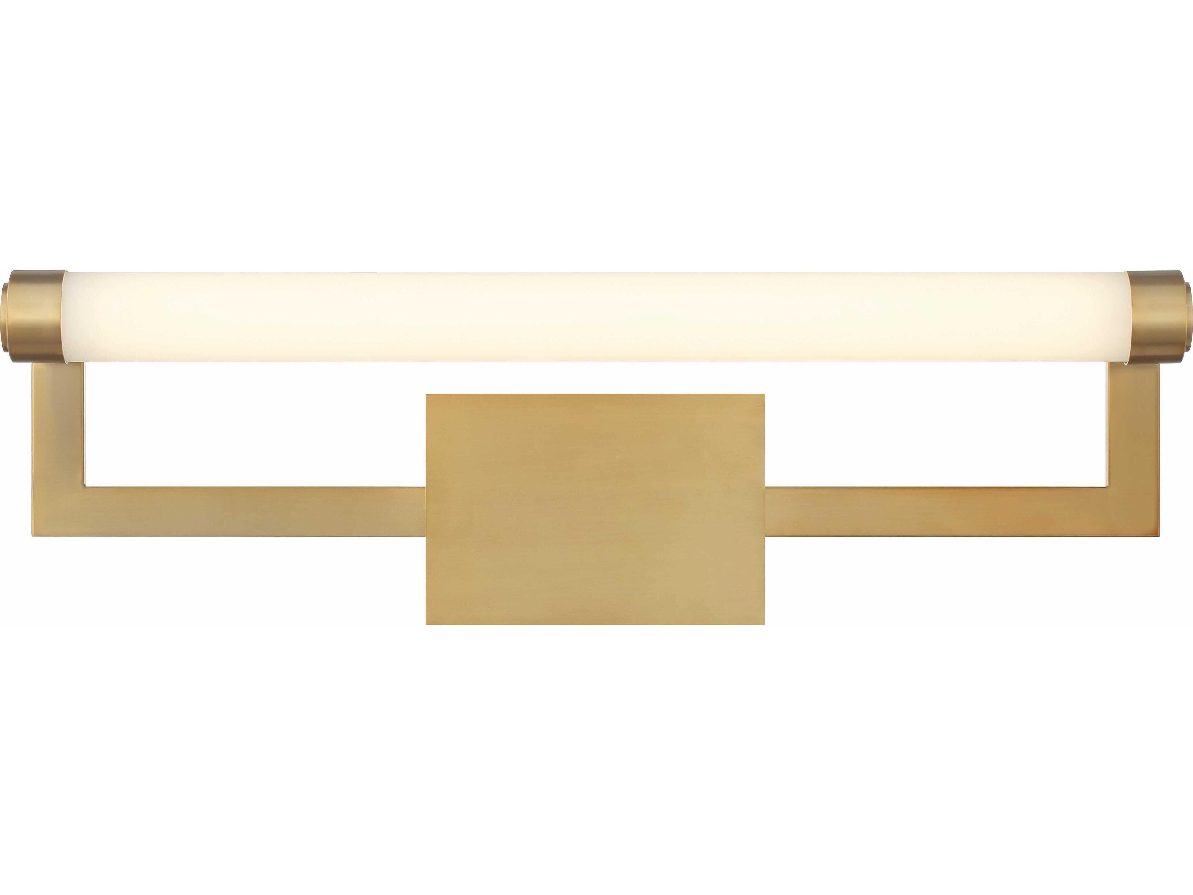 Crystorama Clinton 1-Light Vibrant Gold Vanity Light