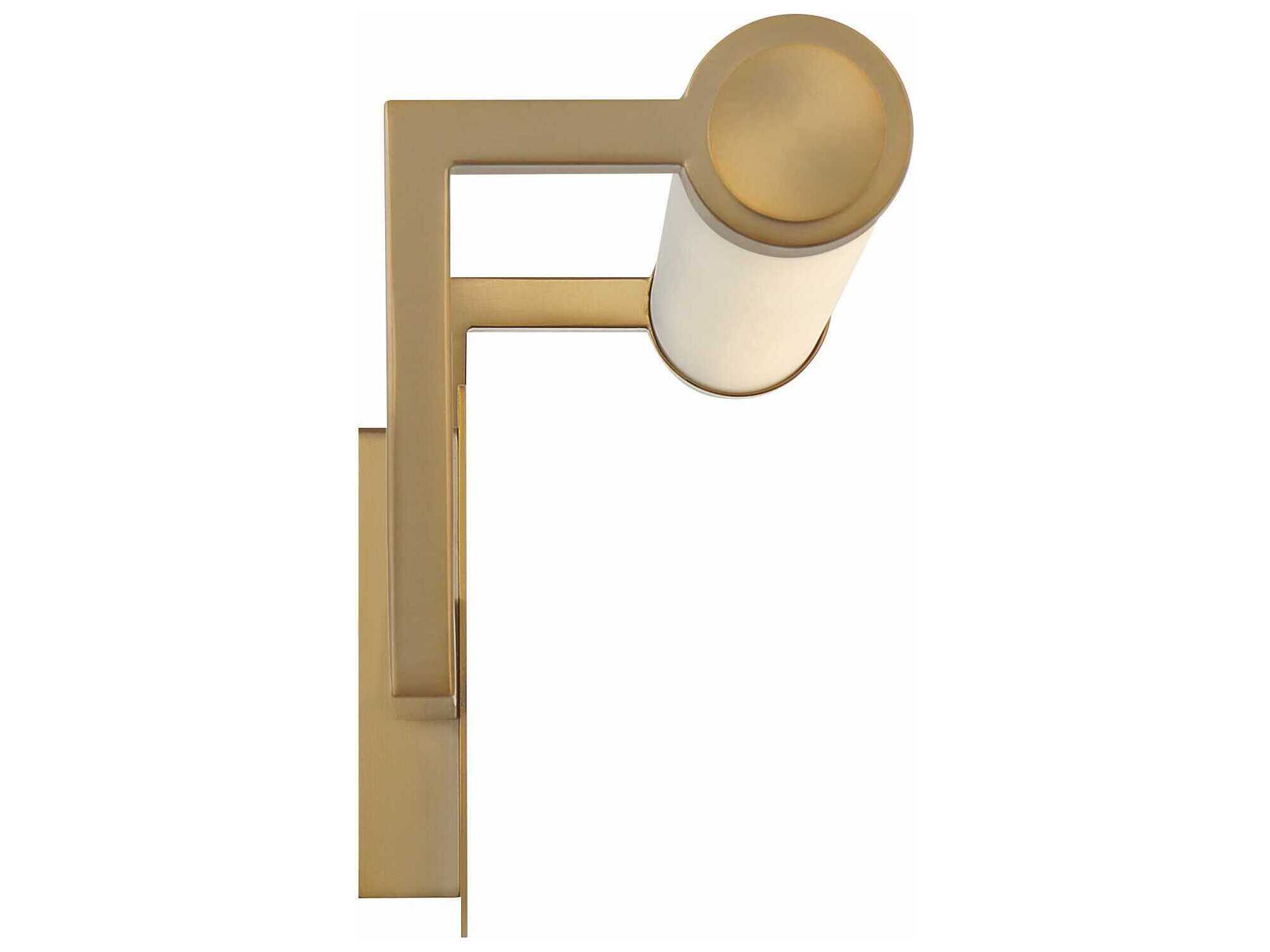 Crystorama Clinton 1-Light Vibrant Gold Vanity Light