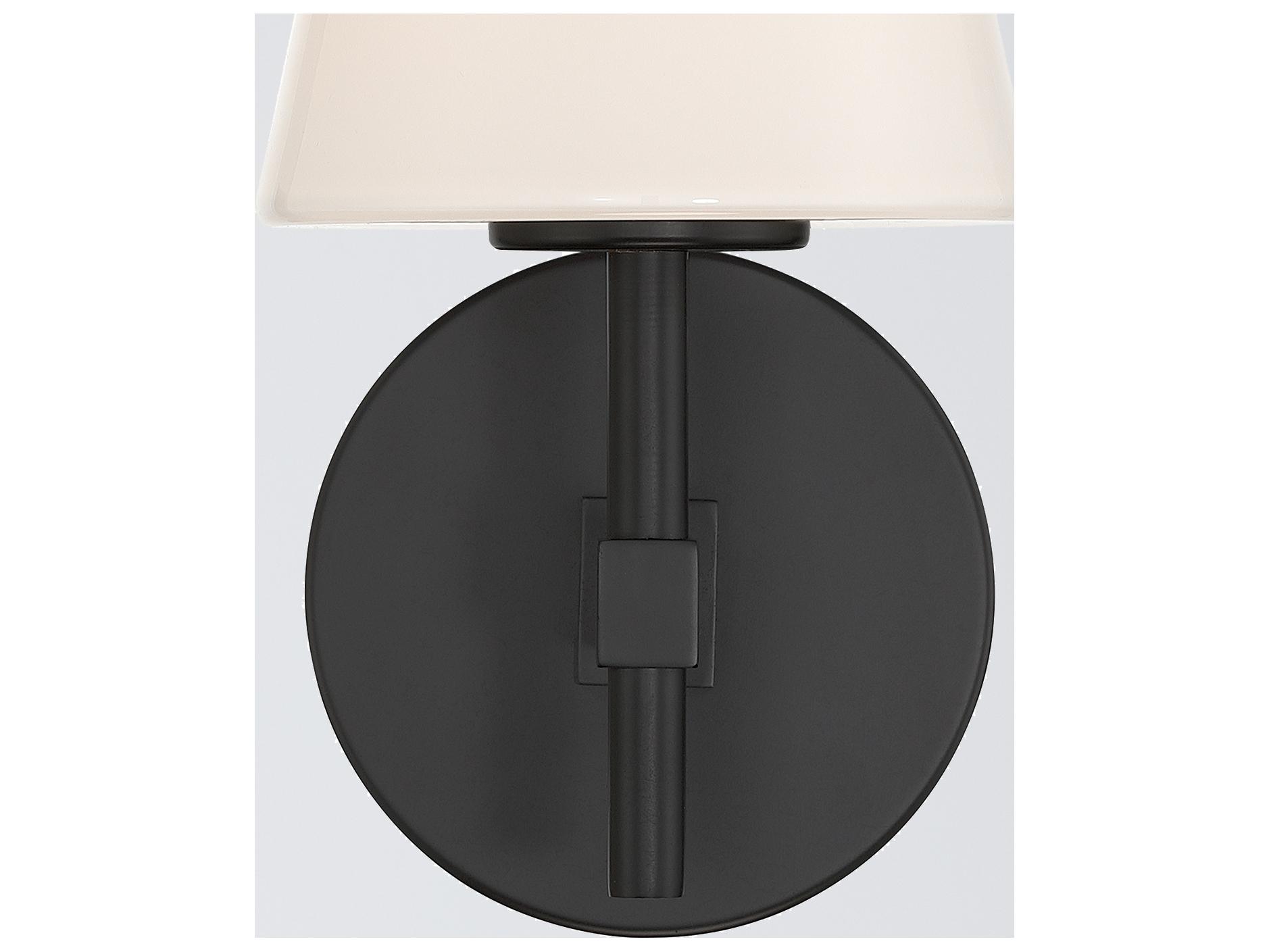 Crystorama Colton 1-Light Black Wall Sconce