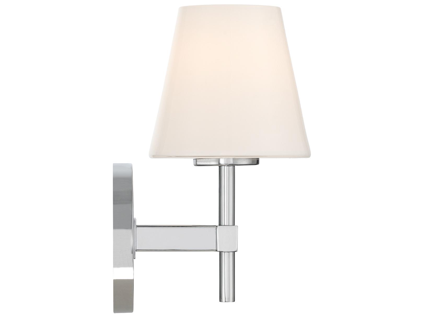 Crystorama Colton 1-Light Silver Wall Sconce