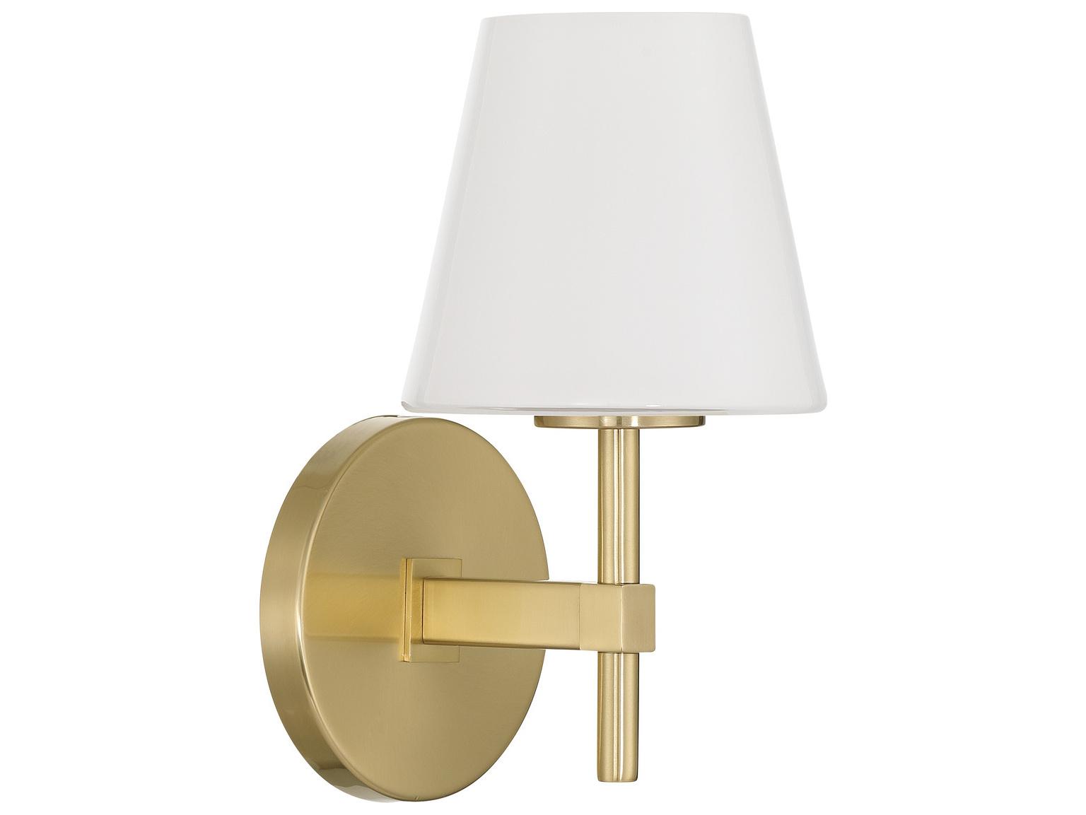 Crystorama Colton 1-Light Gold Wall Sconce