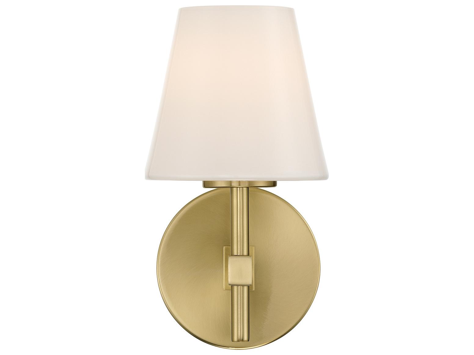 Crystorama Colton 1-Light Gold Wall Sconce