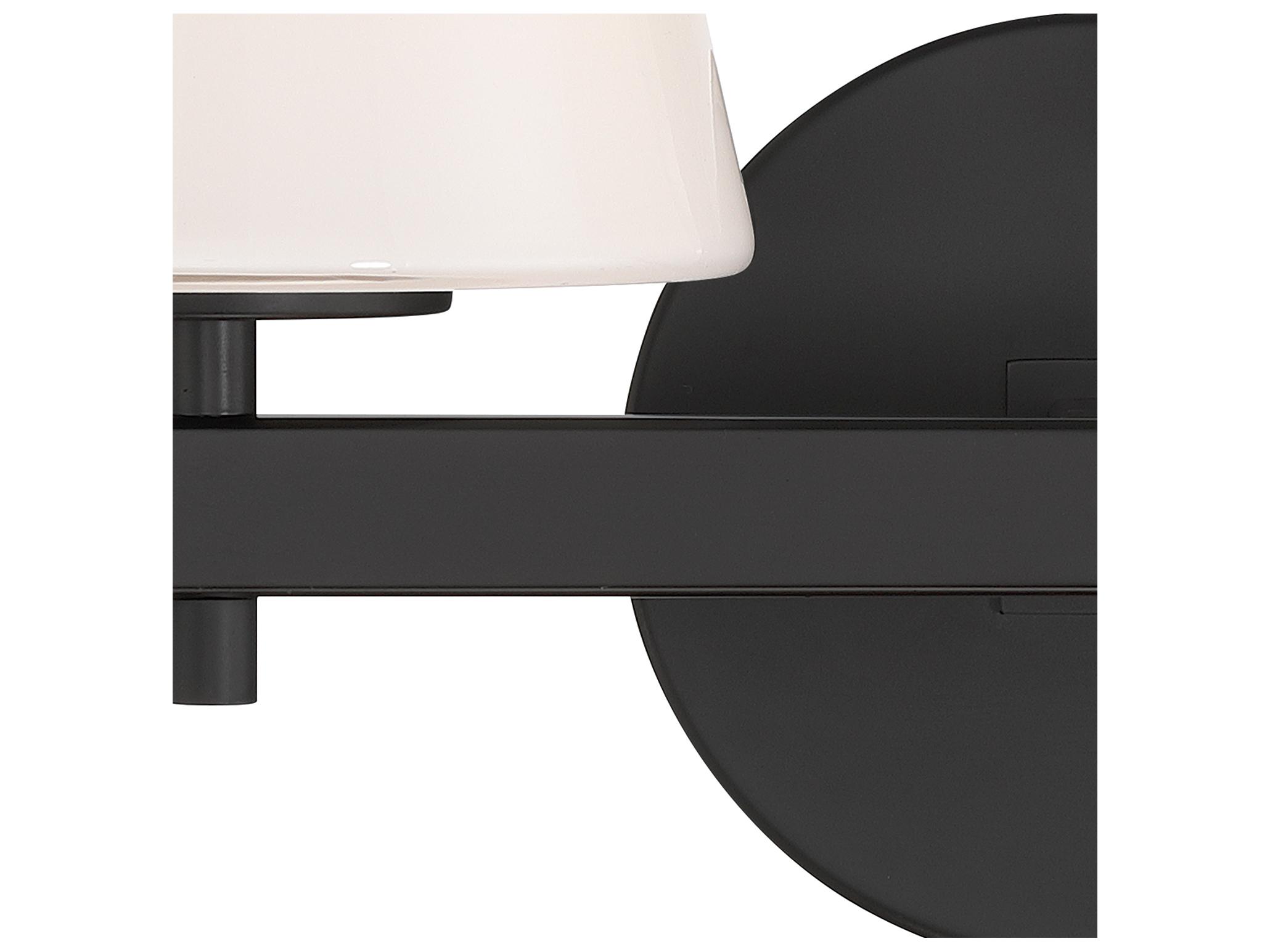 Crystorama Colton 2-Light Black Wall Sconce