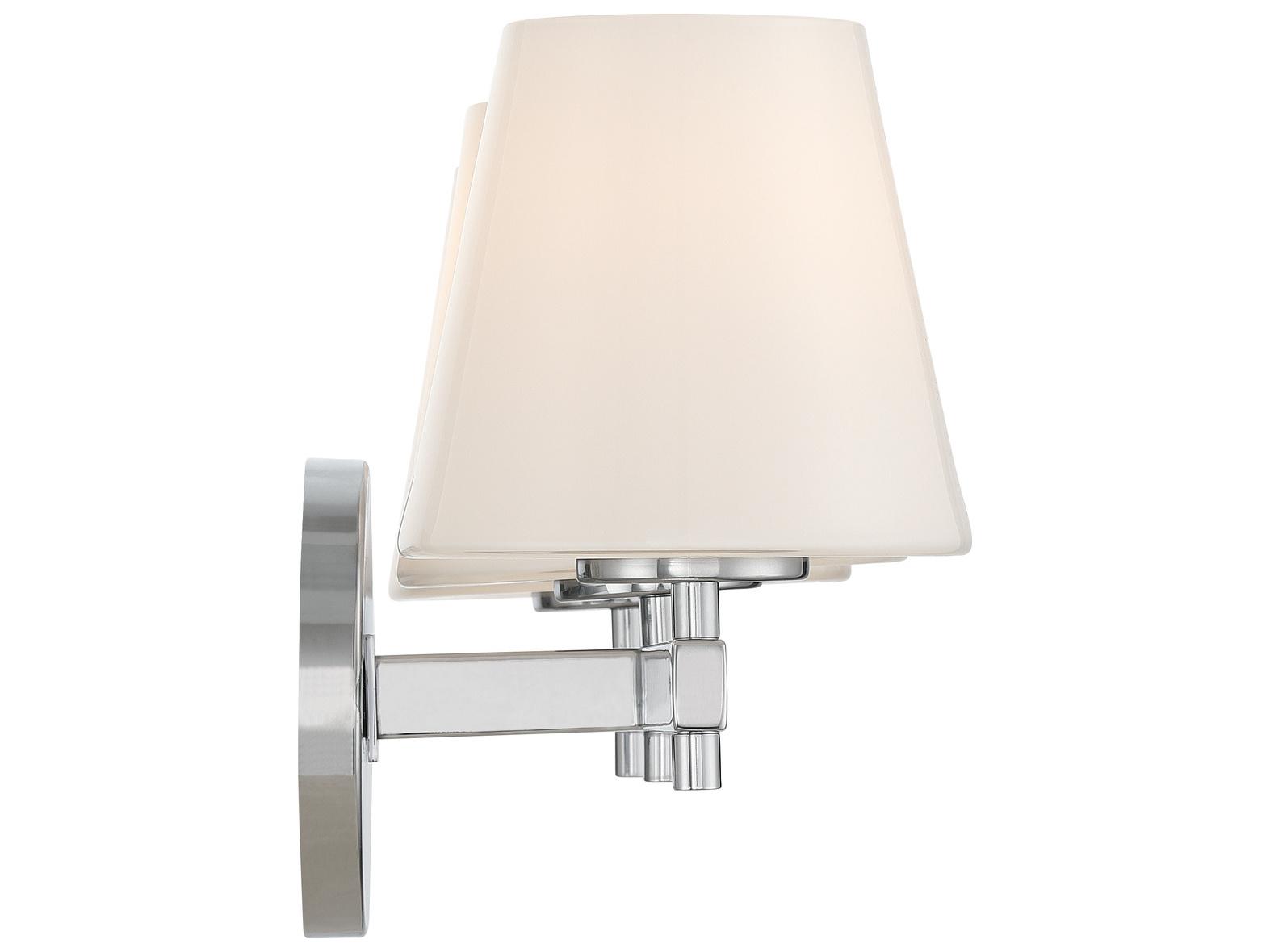 Crystorama Colton 3-Light Silver Vanity Light