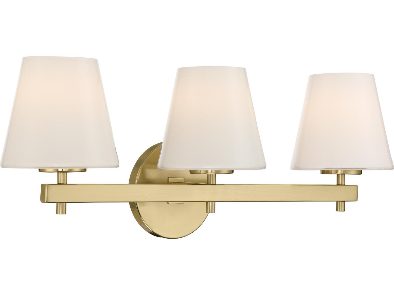 Crystorama Colton 3-Light Gold Vanity Light