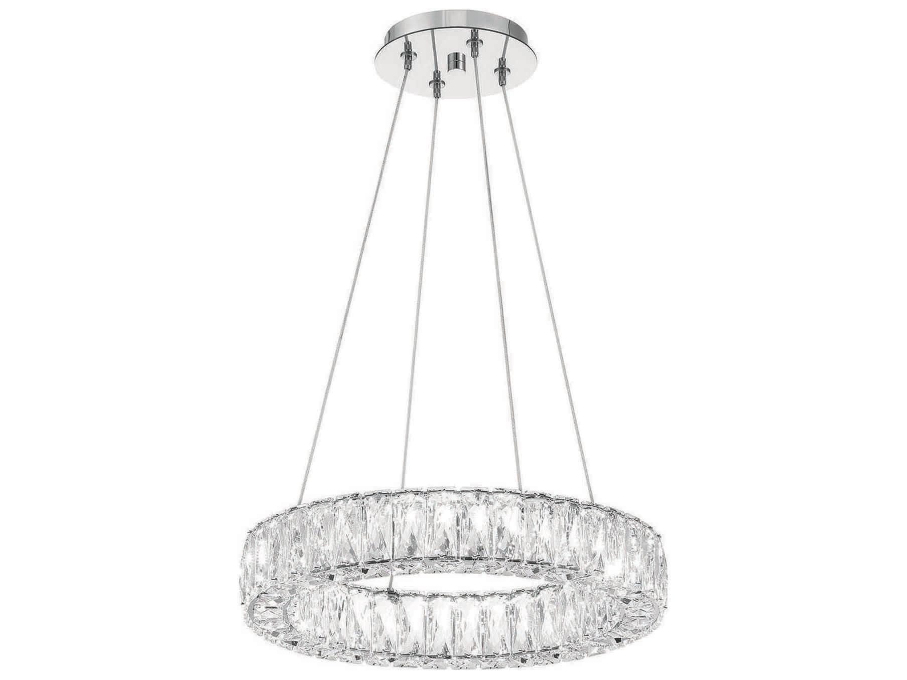 Crystorama Kinsley 1-Light Polished Chrome Round Pendant
