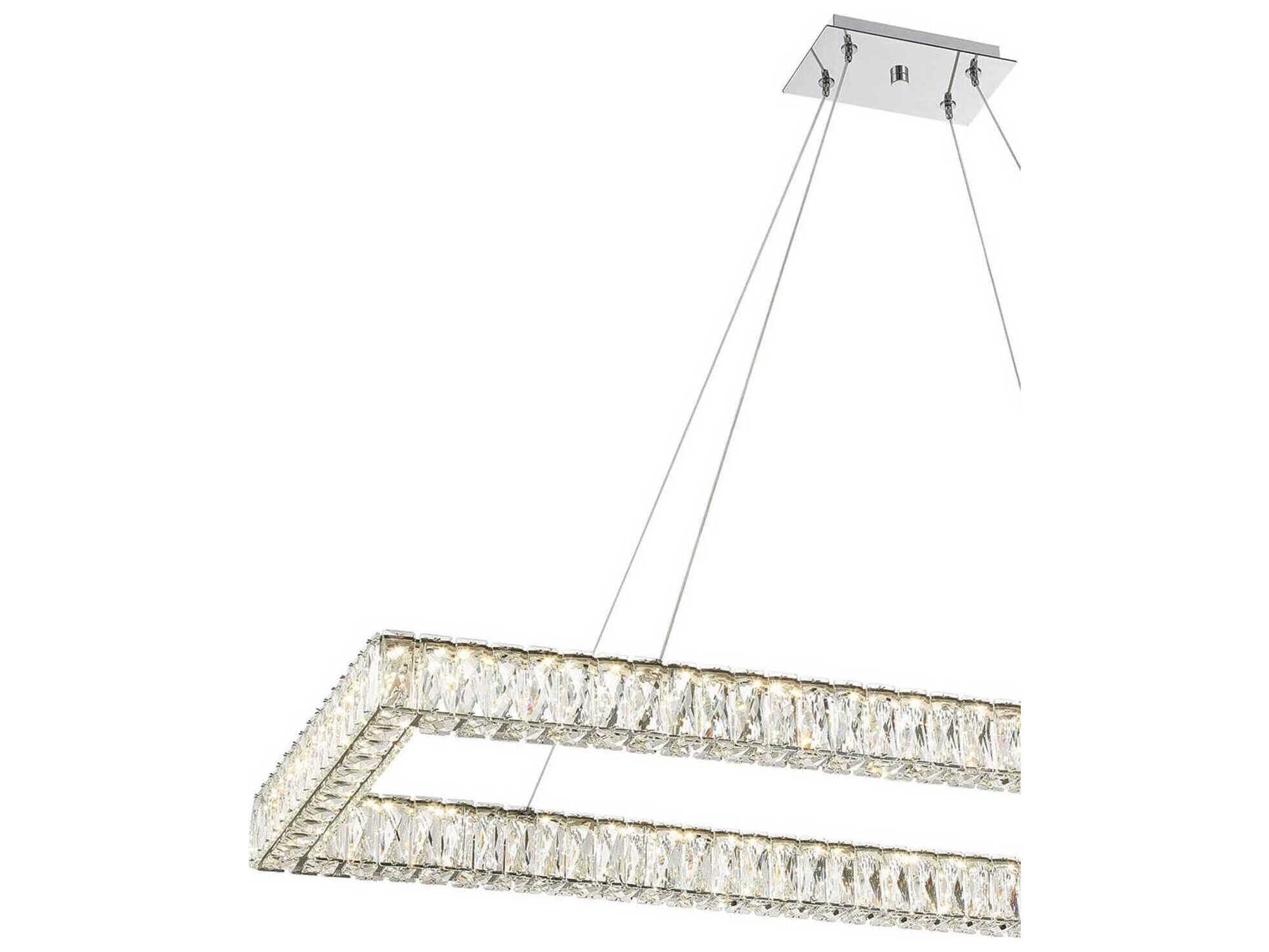 Crystorama Kinsley 1-Light Polished Chrome Island Pendant