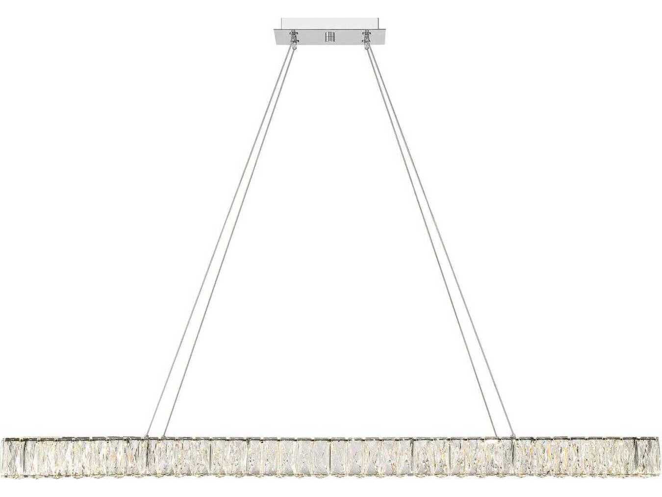 Crystorama Kinsley 1-Light Polished Chrome Island Pendant