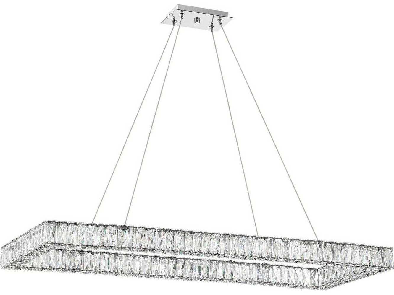 Crystorama Kinsley 1-Light Polished Chrome Island Pendant