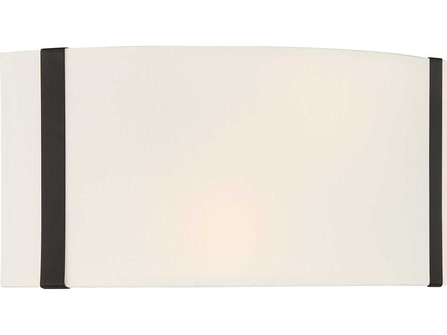 Crystorama Fulton 2-Light Black Wall Sconce