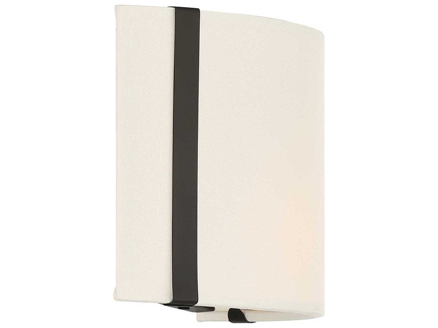 Crystorama Fulton 2-Light Black Wall Sconce