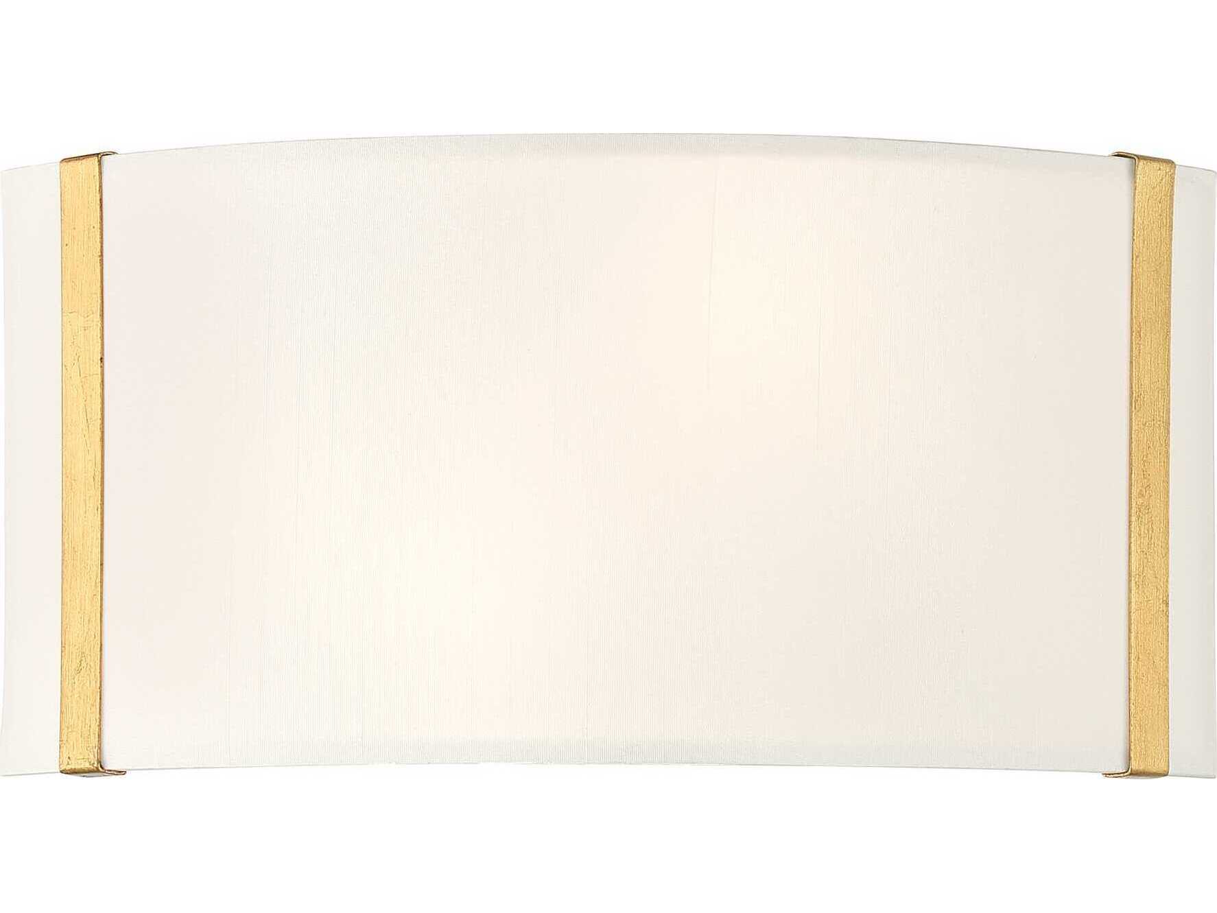 Crystorama Fulton 2-Light Antique Gold Wall Sconce