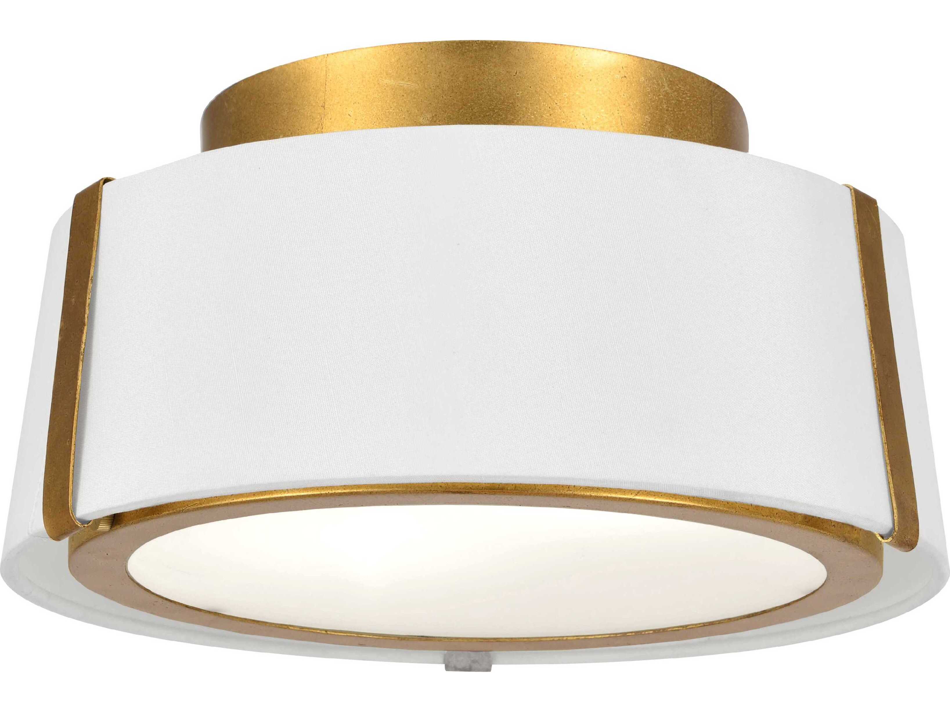 Crystorama Fulton 2-Light Black Drum Semi Flush Mount