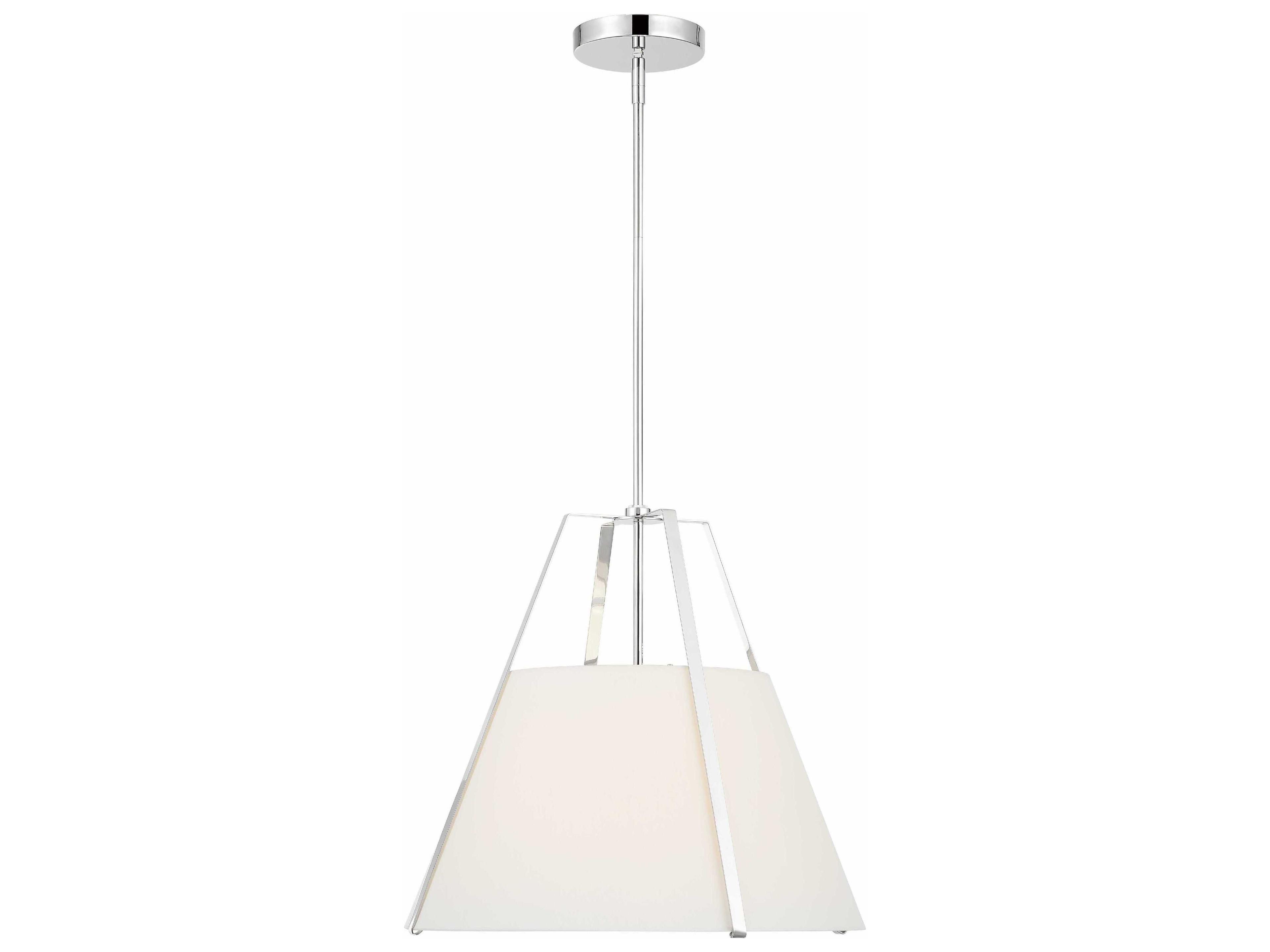 Crystorama Fulton 3-Light Polished Nickel Empire Pendant