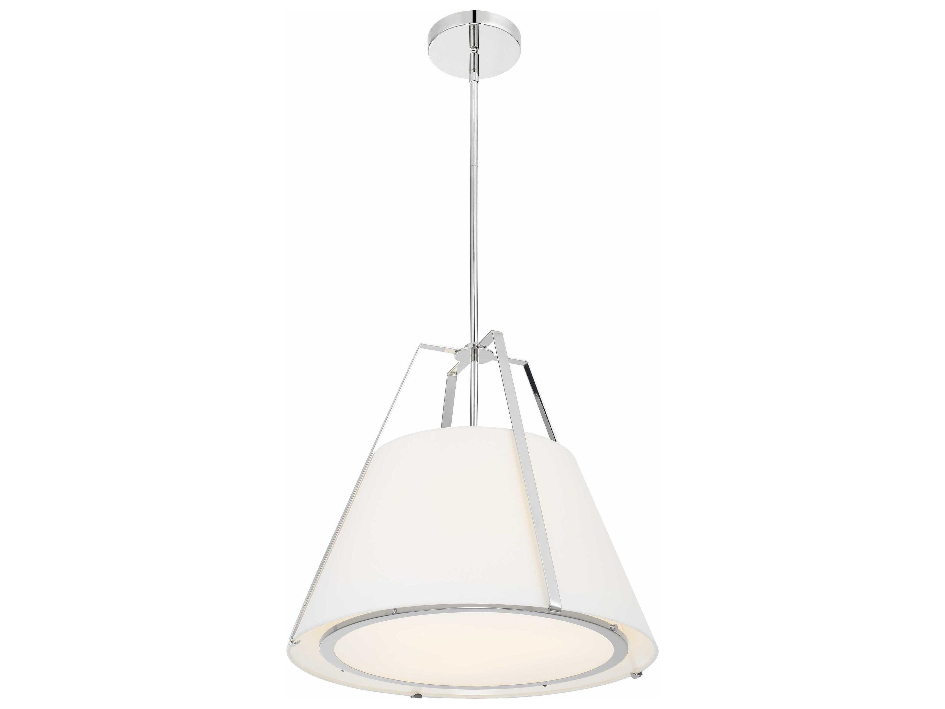 Crystorama Fulton 3-Light Polished Nickel Empire Pendant