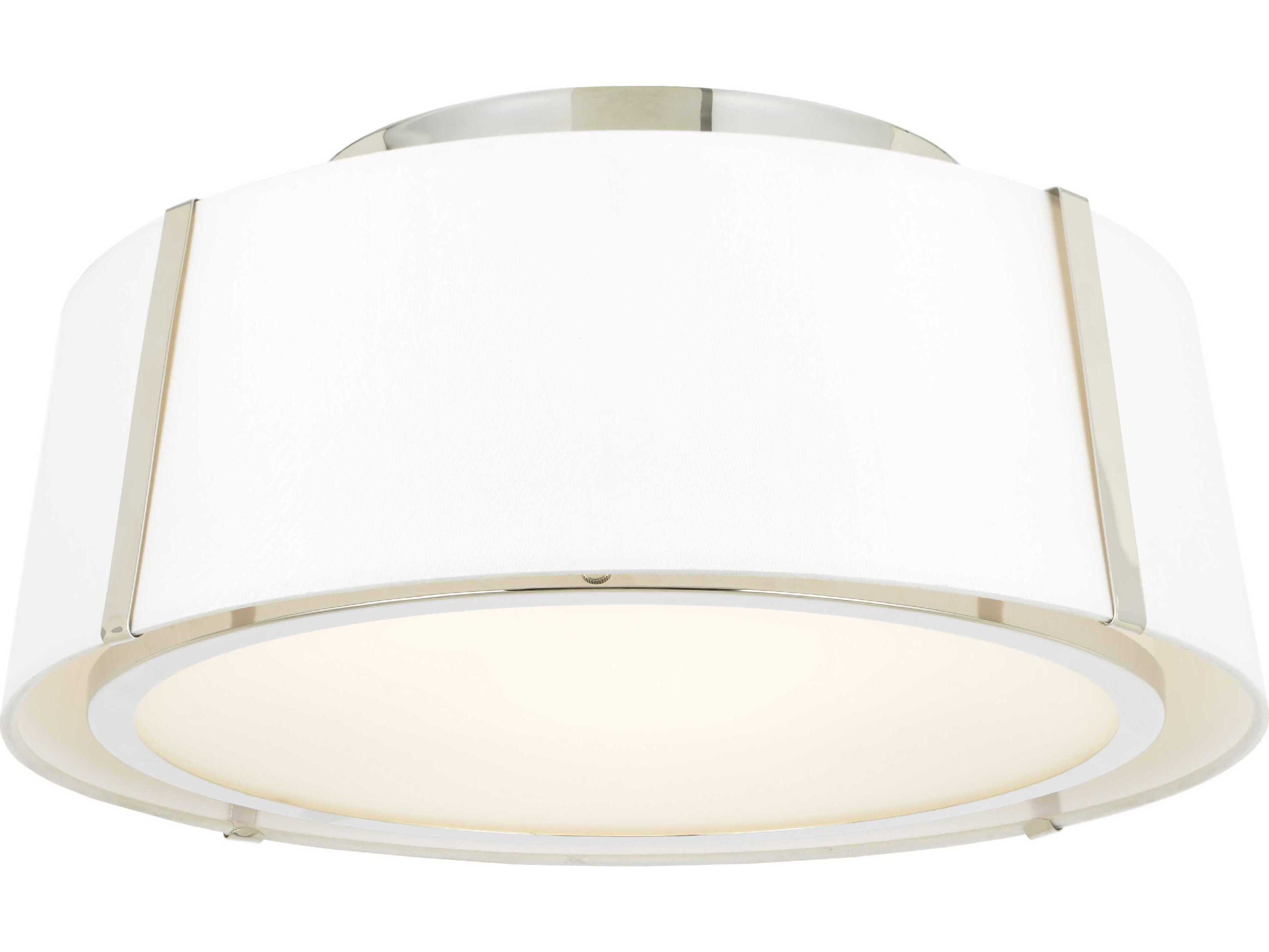 Crystorama Fulton 3-Light Black Drum Semi Flush Mount