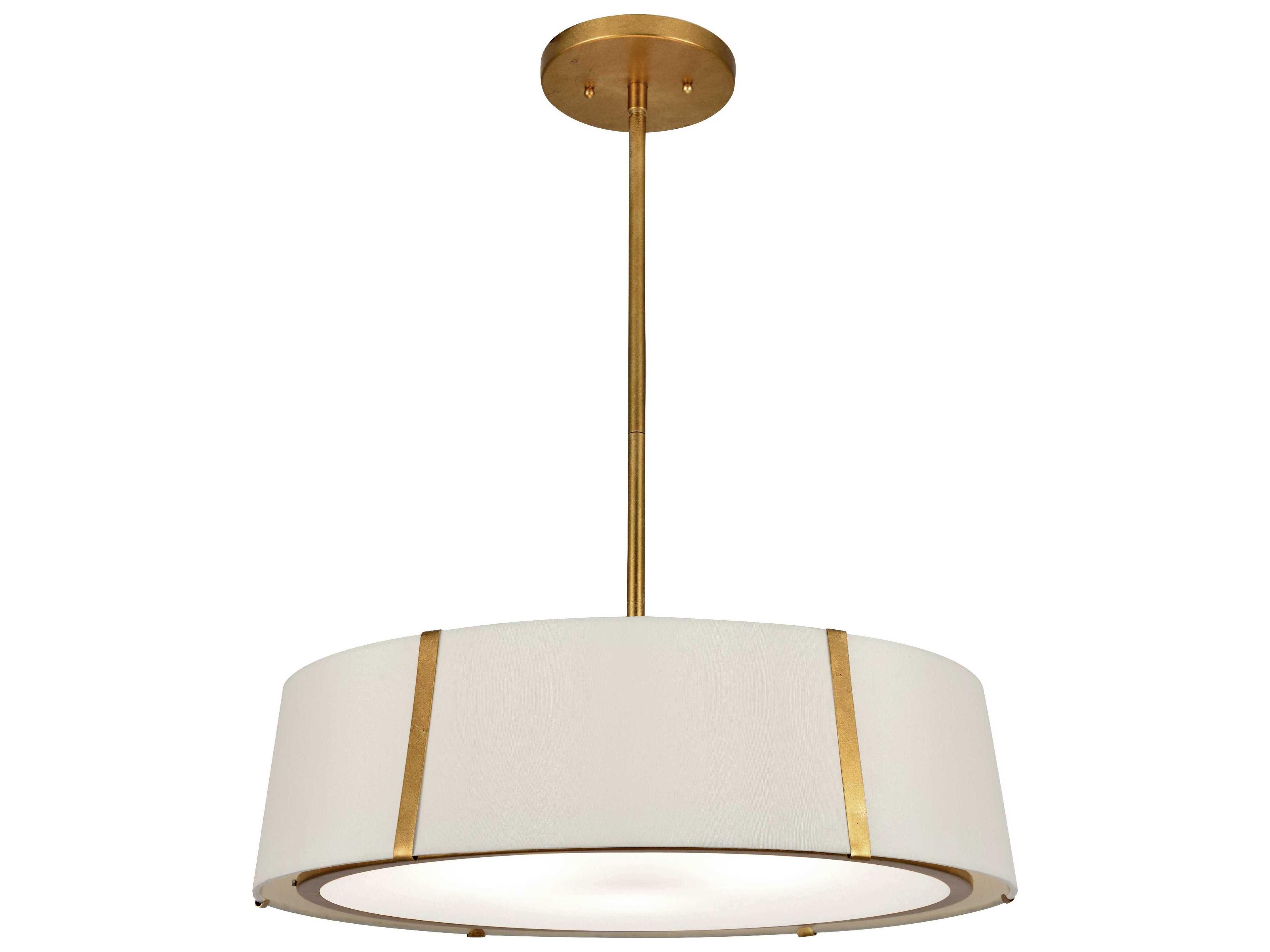 Crystorama Fulton 6-Light White Drum Chandelier