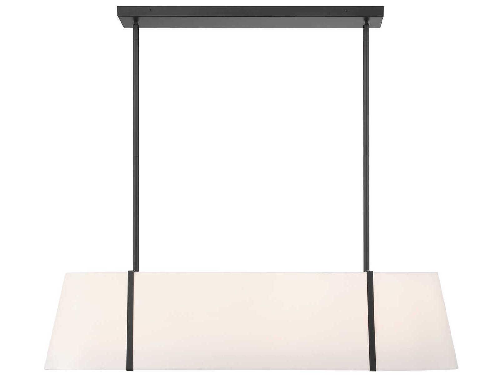 Crystorama Fulton 4-Light Black Island Pendant