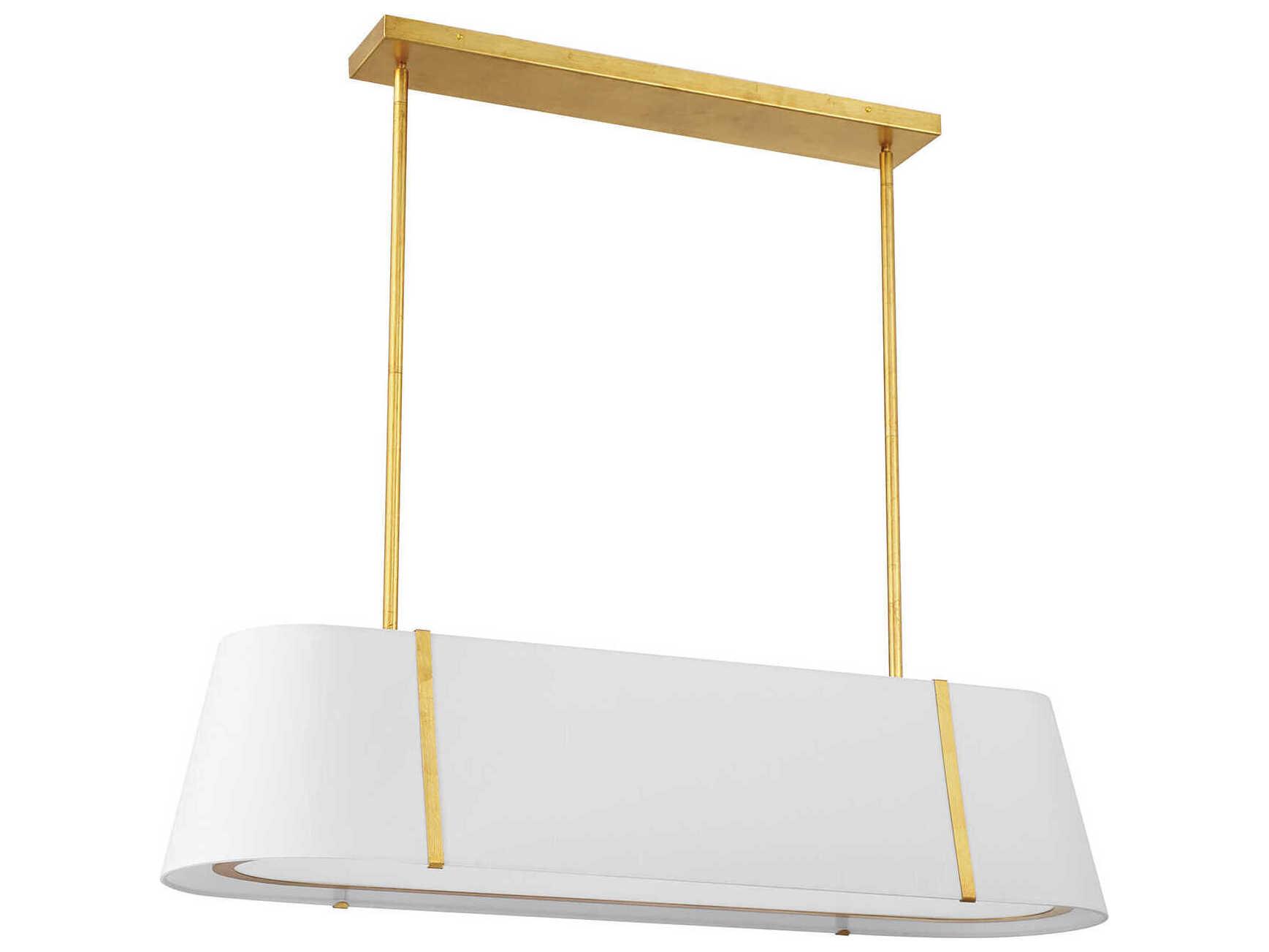 Crystorama Fulton 4-Light Antique Gold Island Pendant