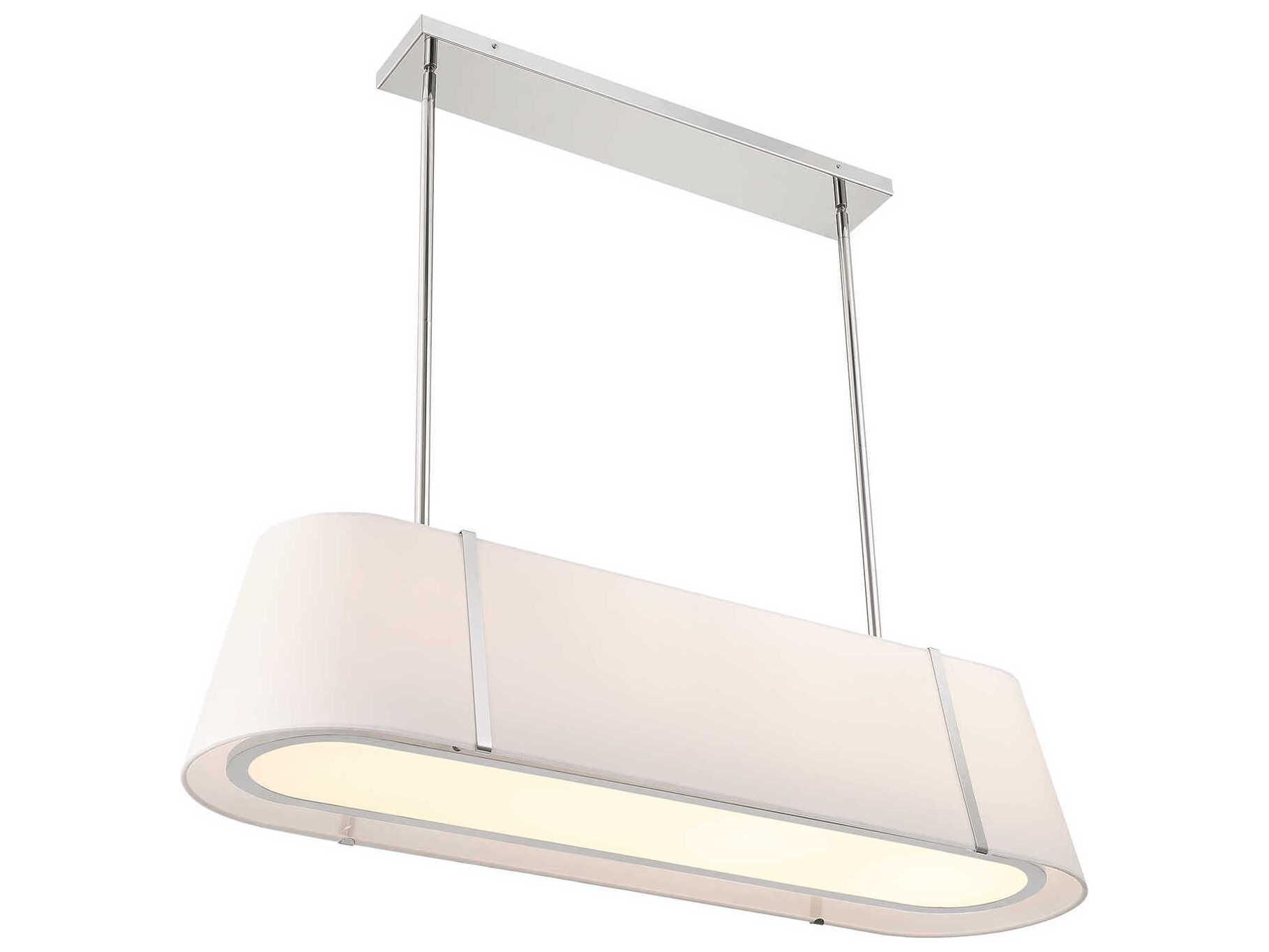 Crystorama Fulton 4-Light Polished Nickel Island Pendant