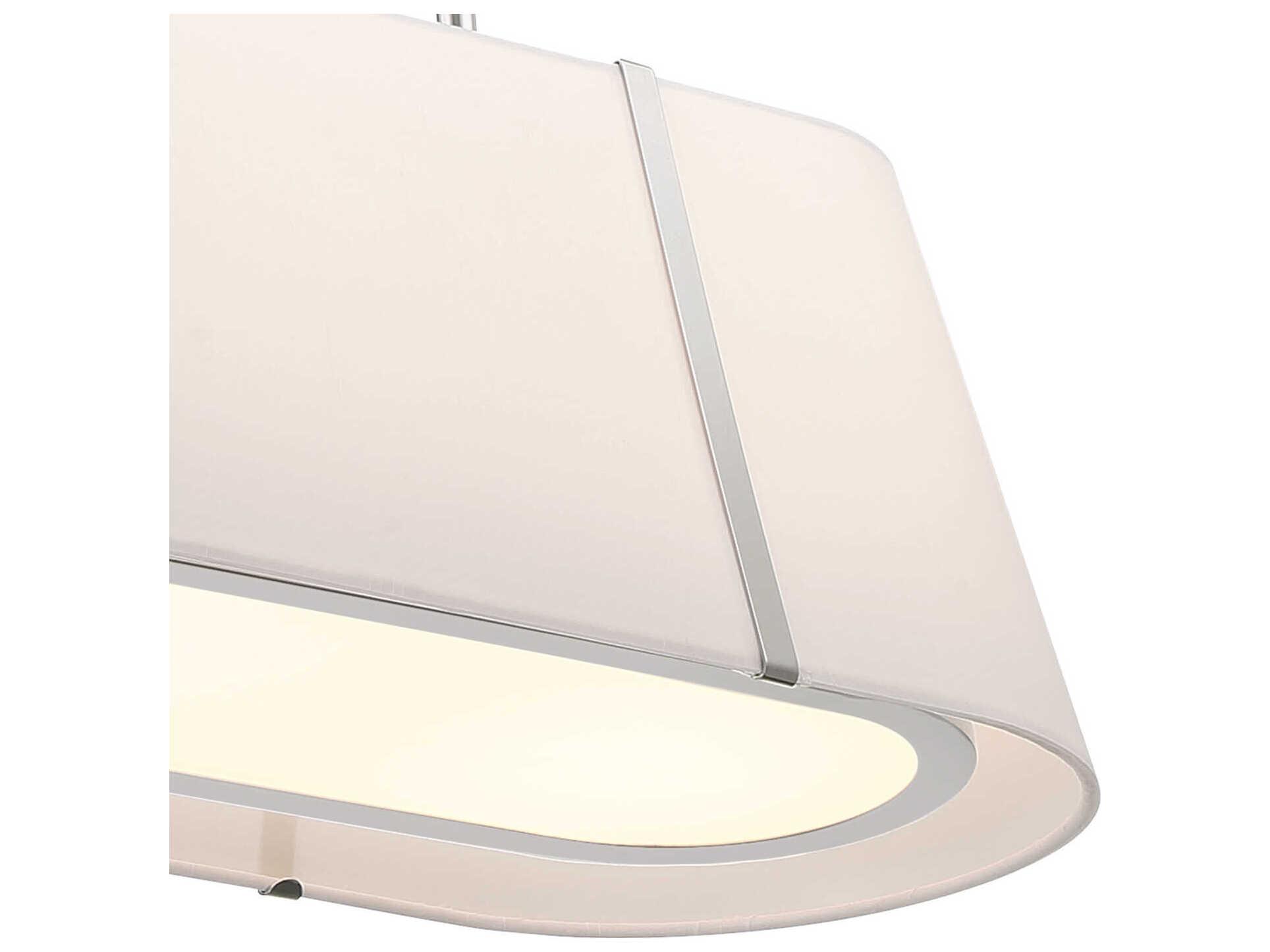 Crystorama Fulton 4-Light Polished Nickel Island Pendant