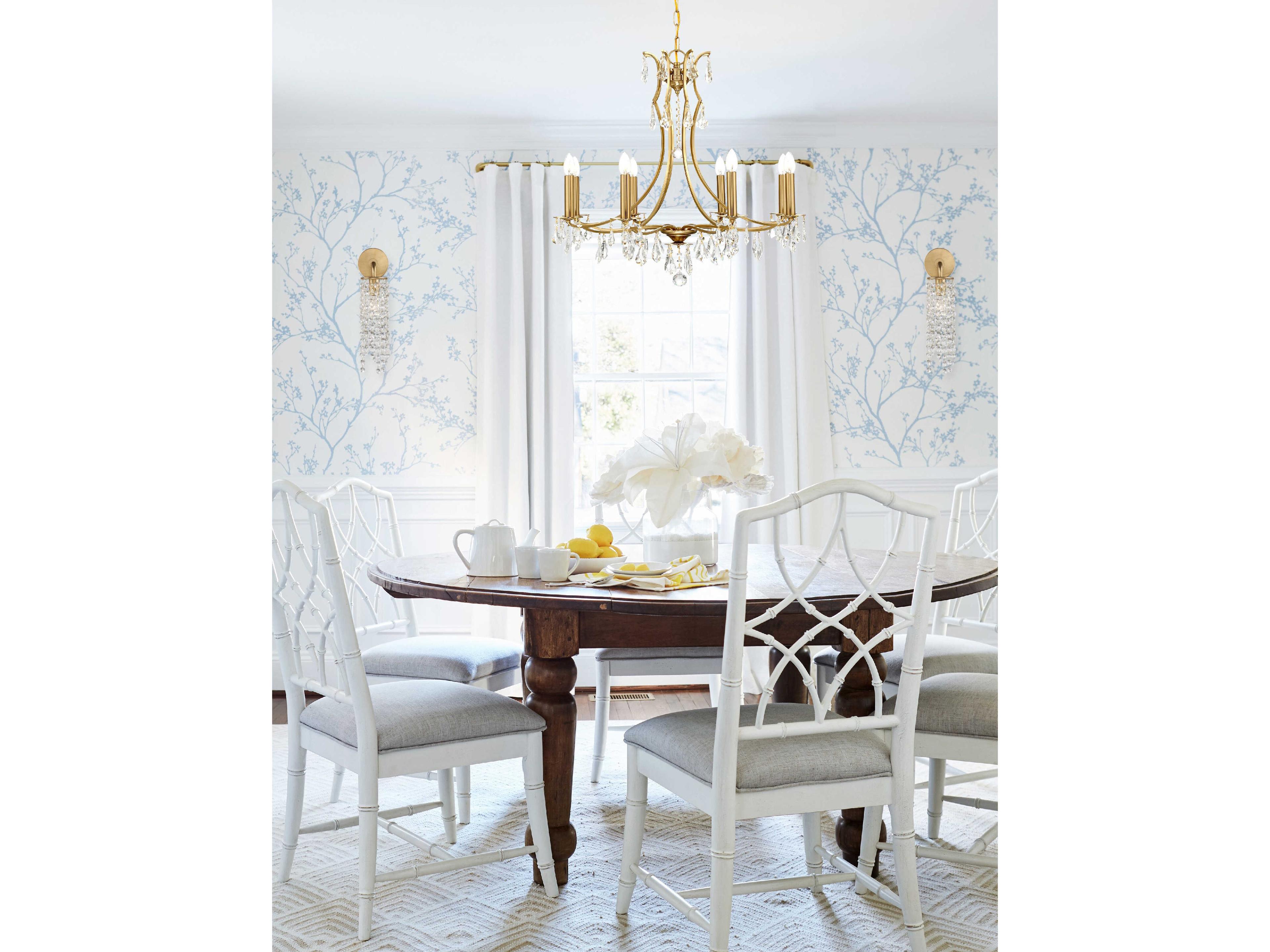 Crystorama Gabrielle 1-Light Antique Gold Crystal Wall Sconce