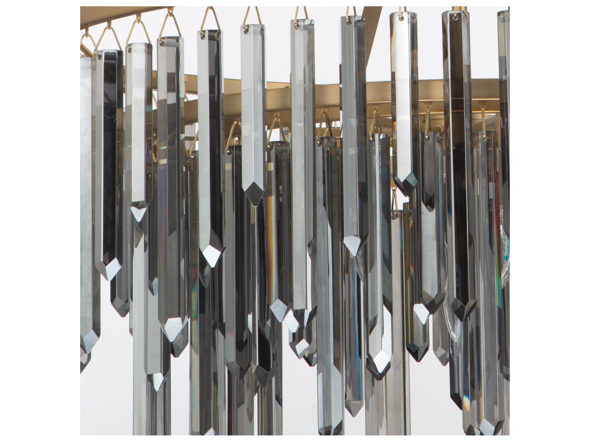 Crystorama Gemma 9-Light Black Candelabra Chandelier