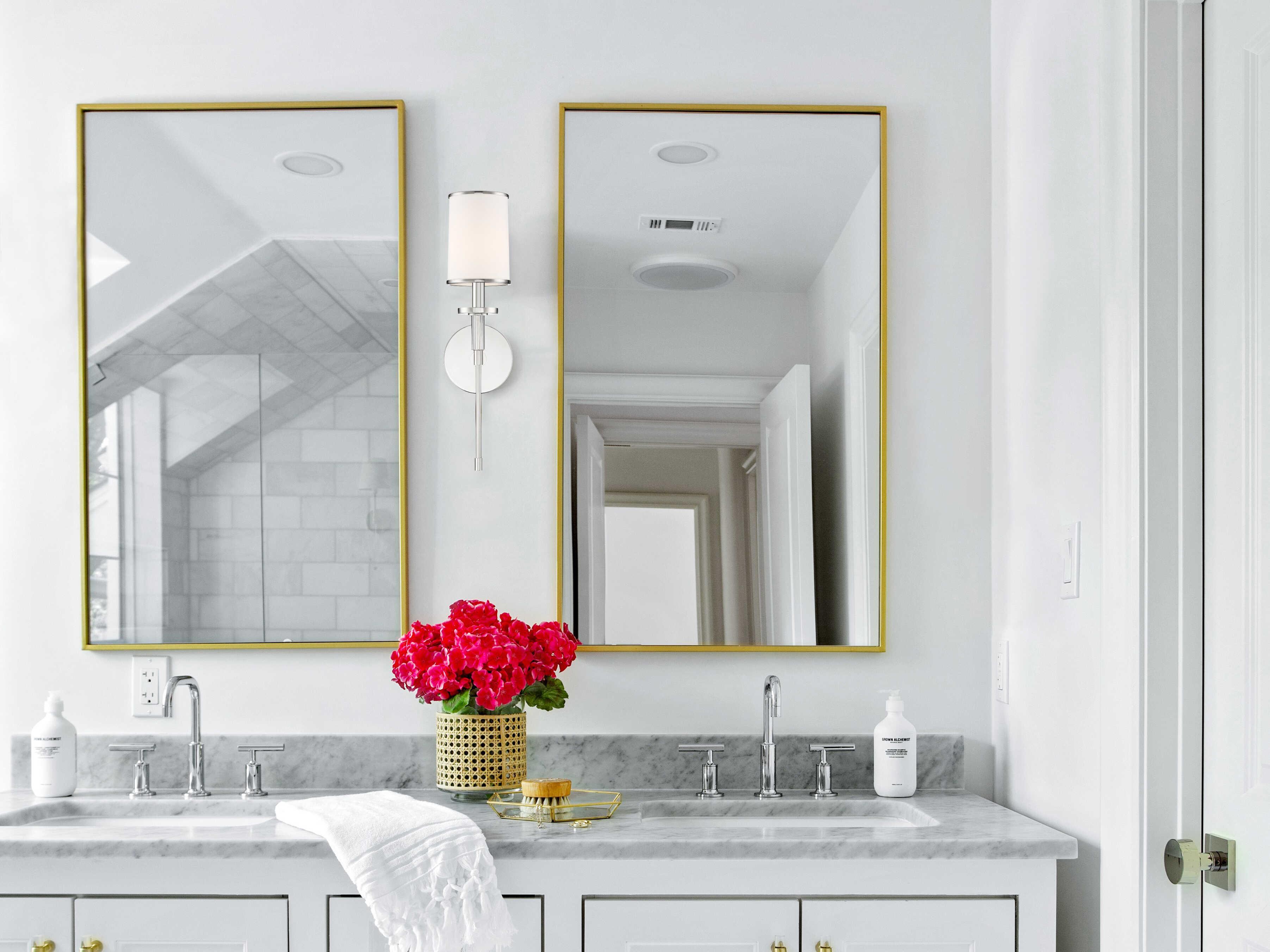 Crystorama Hatfield 1-Light Nickel Wall Sconce