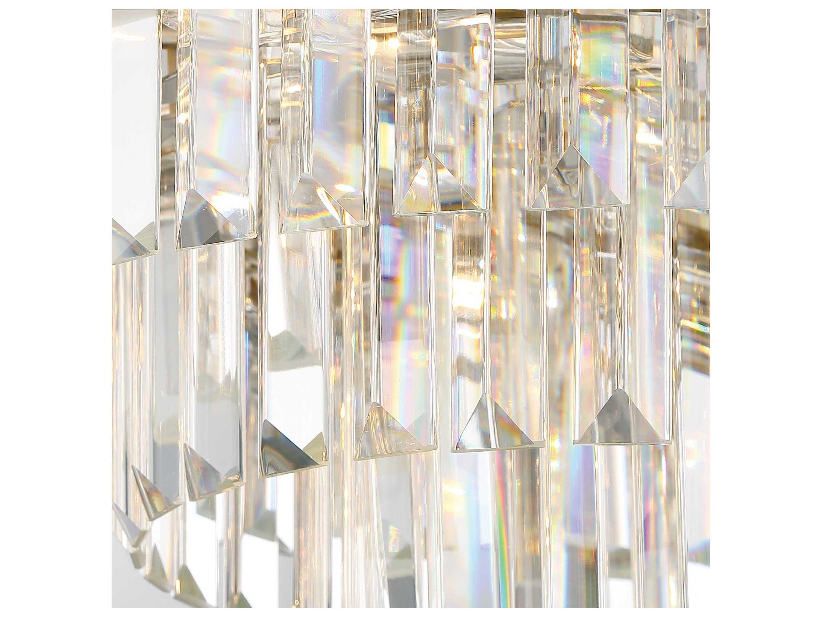 Crystorama Hayes 16-Light6-Light Polished Nickel Crystal Tiered Chandelier