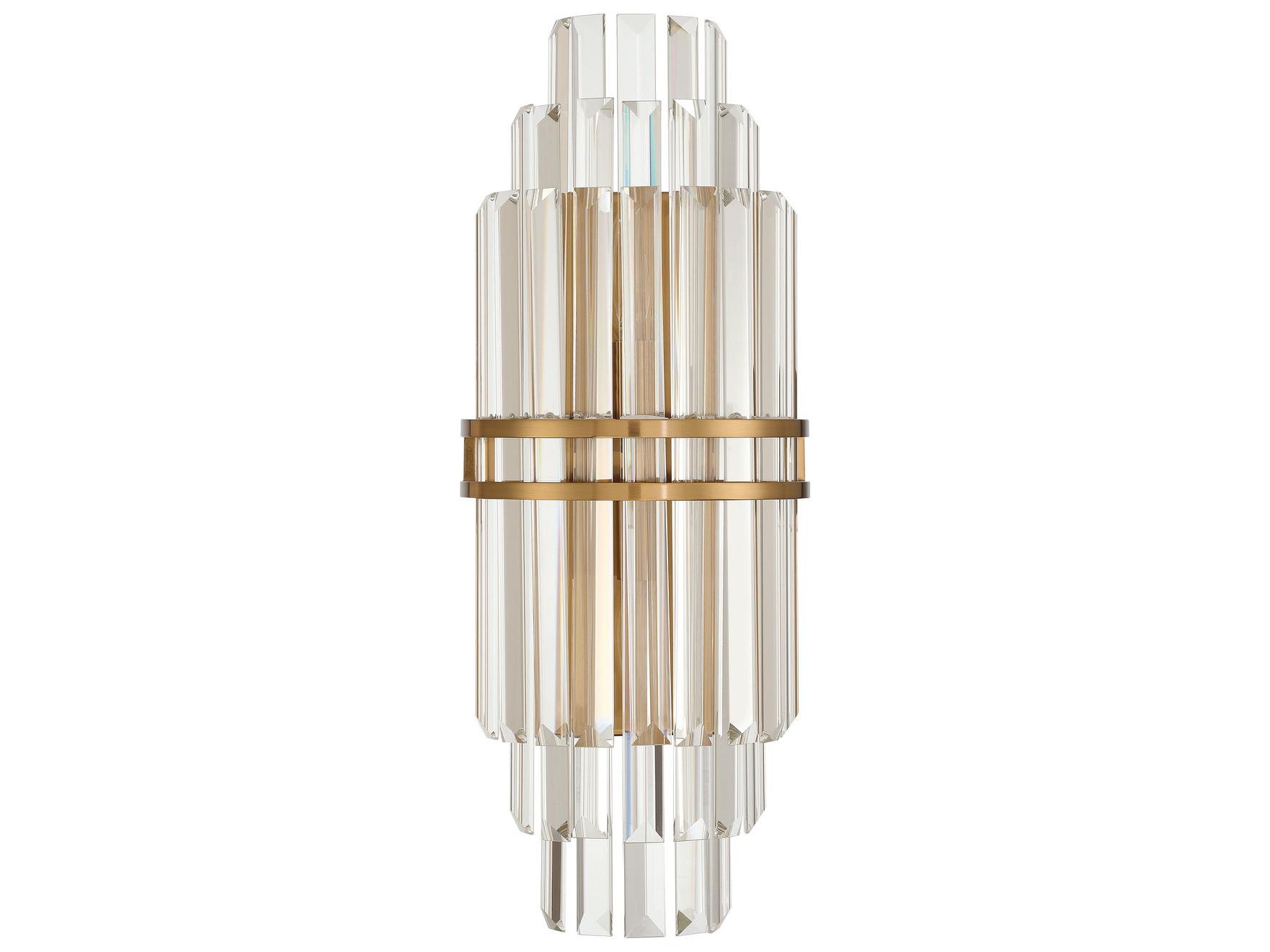 Crystorama Hayes 2-Light Gold Wall Sconce