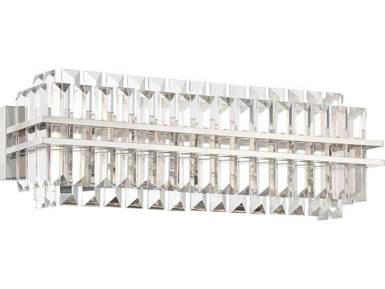 Crystorama Hayes 4-Light Polished Nickel Vanity Light