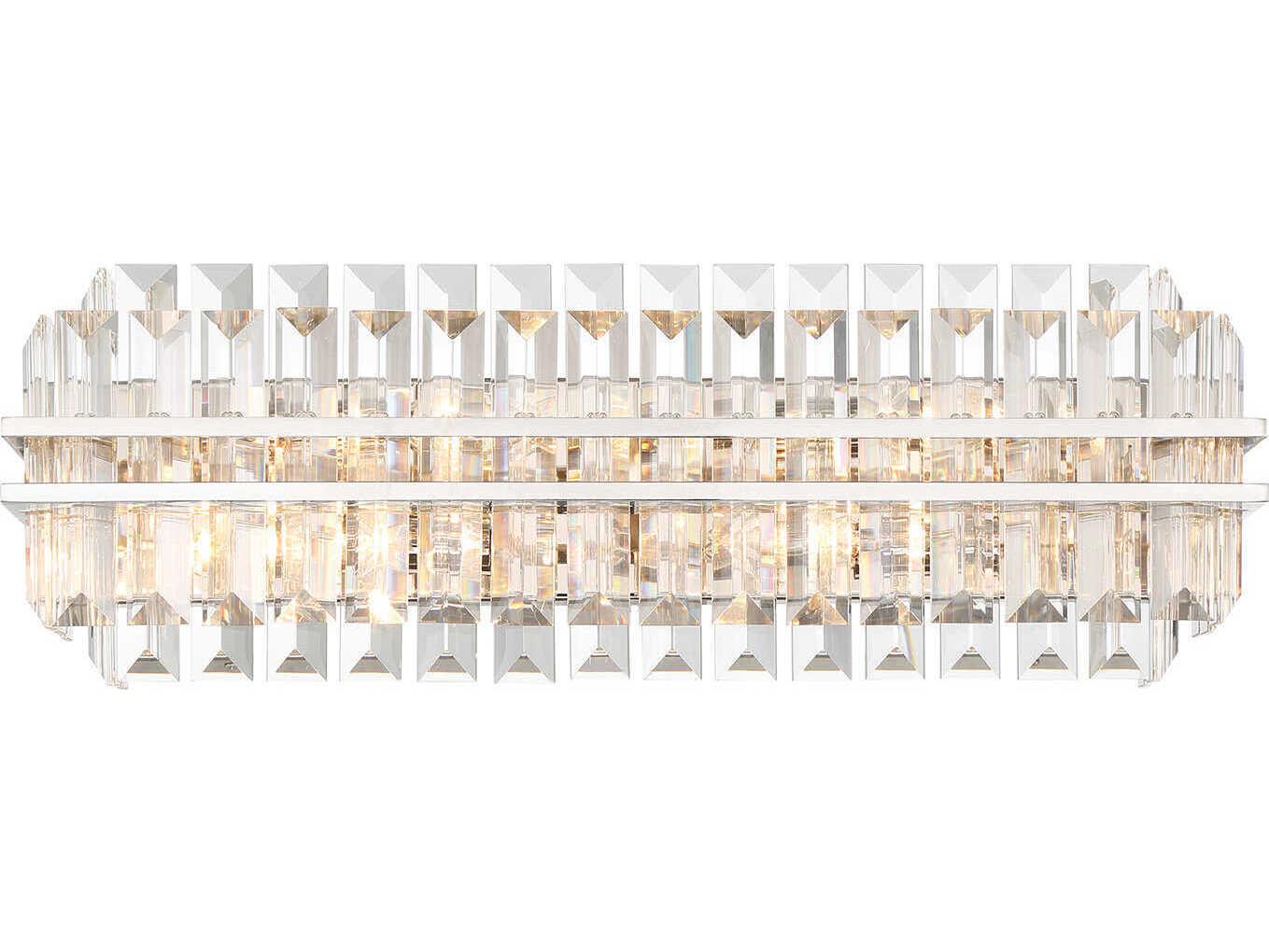 Crystorama Hayes 4-Light Polished Nickel Vanity Light