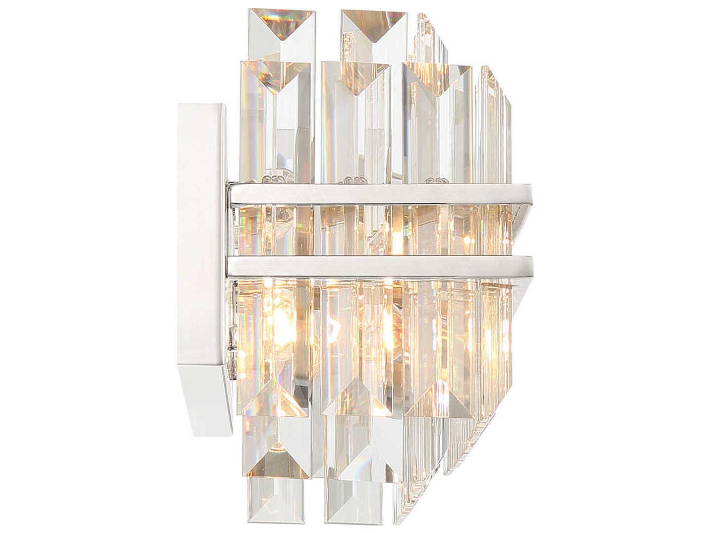 Crystorama Hayes 4-Light Polished Nickel Vanity Light