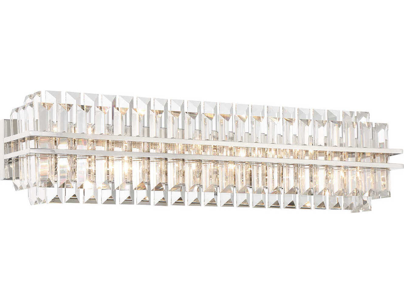 Crystorama Hayes 6-Light Polished Nickel Vanity Light