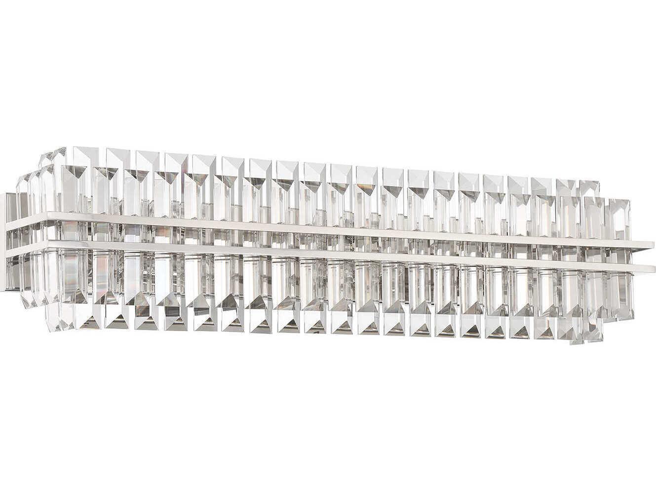 Crystorama Hayes 6-Light Polished Nickel Vanity Light