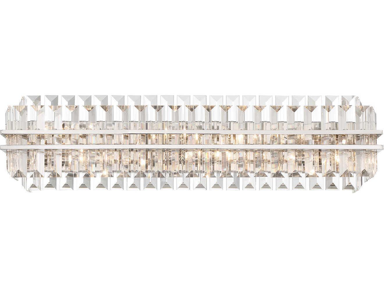 Crystorama Hayes 6-Light Polished Nickel Vanity Light