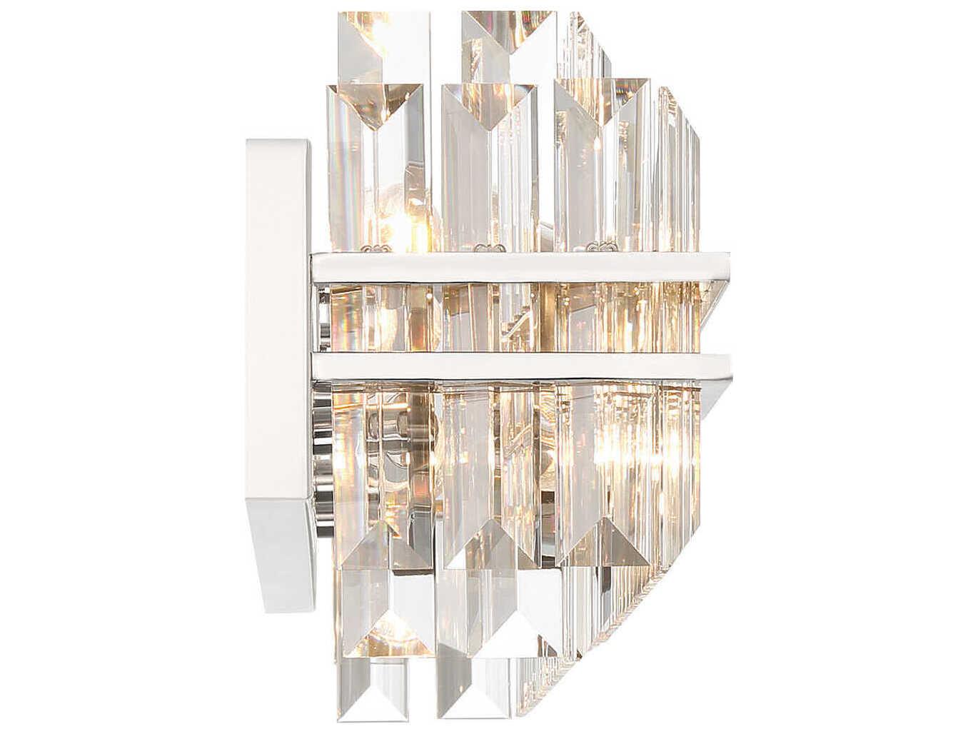 Crystorama Hayes 6-Light Polished Nickel Vanity Light