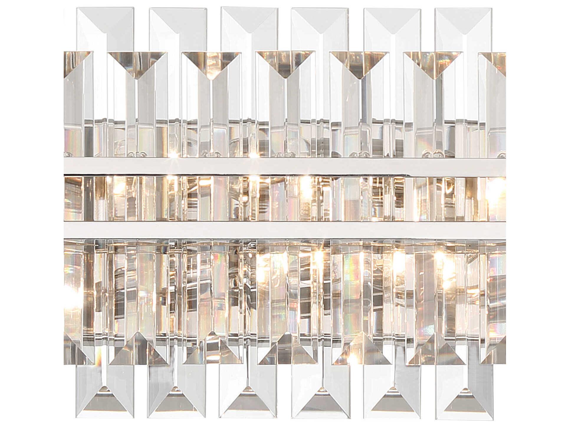 Crystorama Hayes 6-Light Polished Nickel Vanity Light