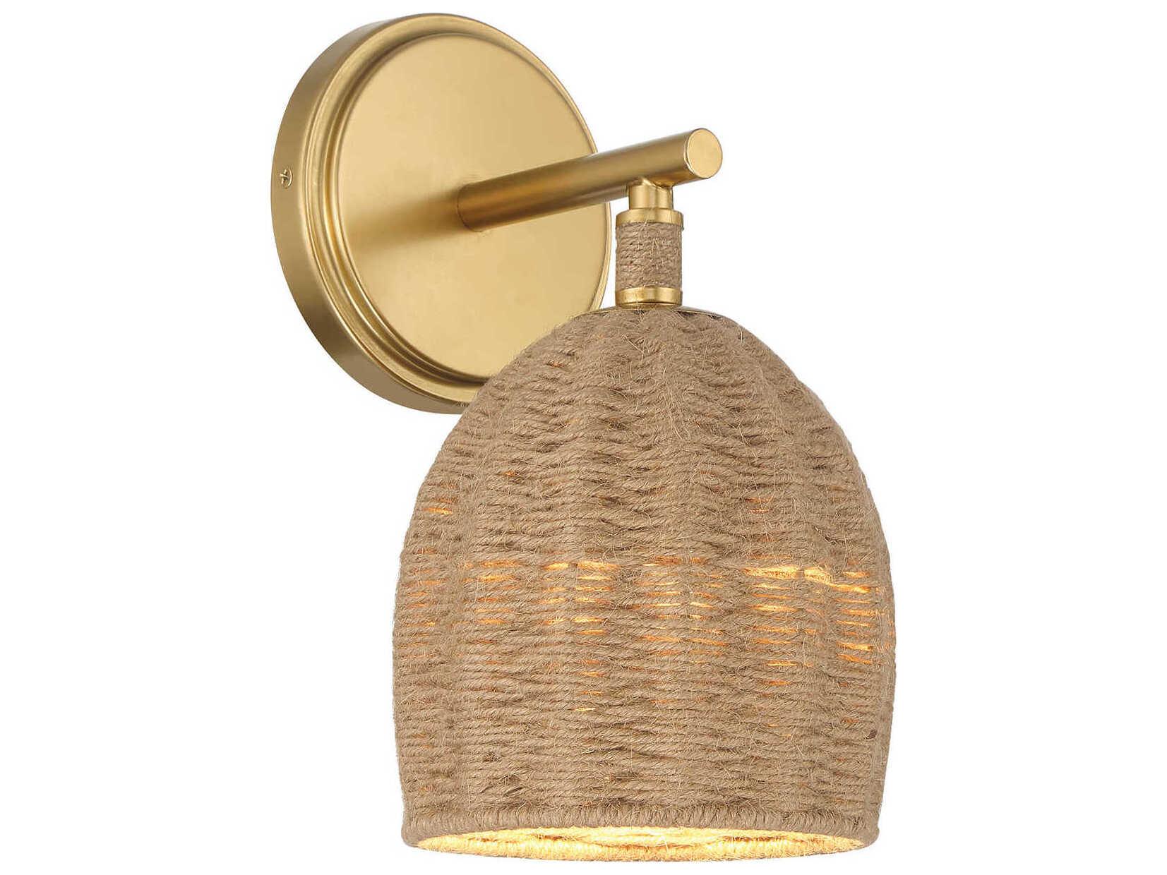 Crystorama Jace 1-Light Soft Gold Wall Sconce