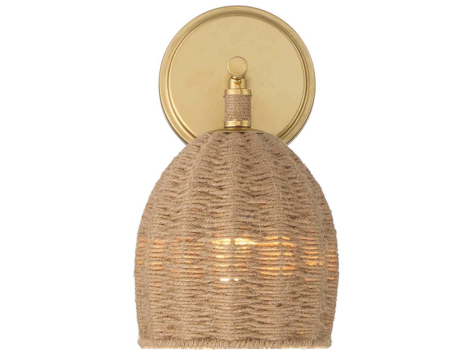 Crystorama Jace 1-Light Soft Gold Wall Sconce