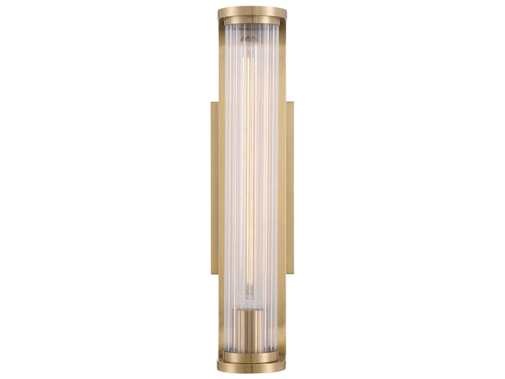 Crystorama Jarvis 1-Light Aged Brass Wall Sconce