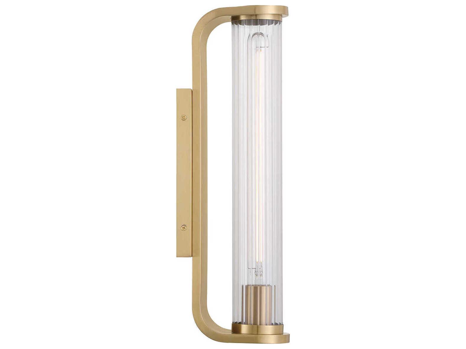 Crystorama Jarvis 1-Light Aged Brass Wall Sconce