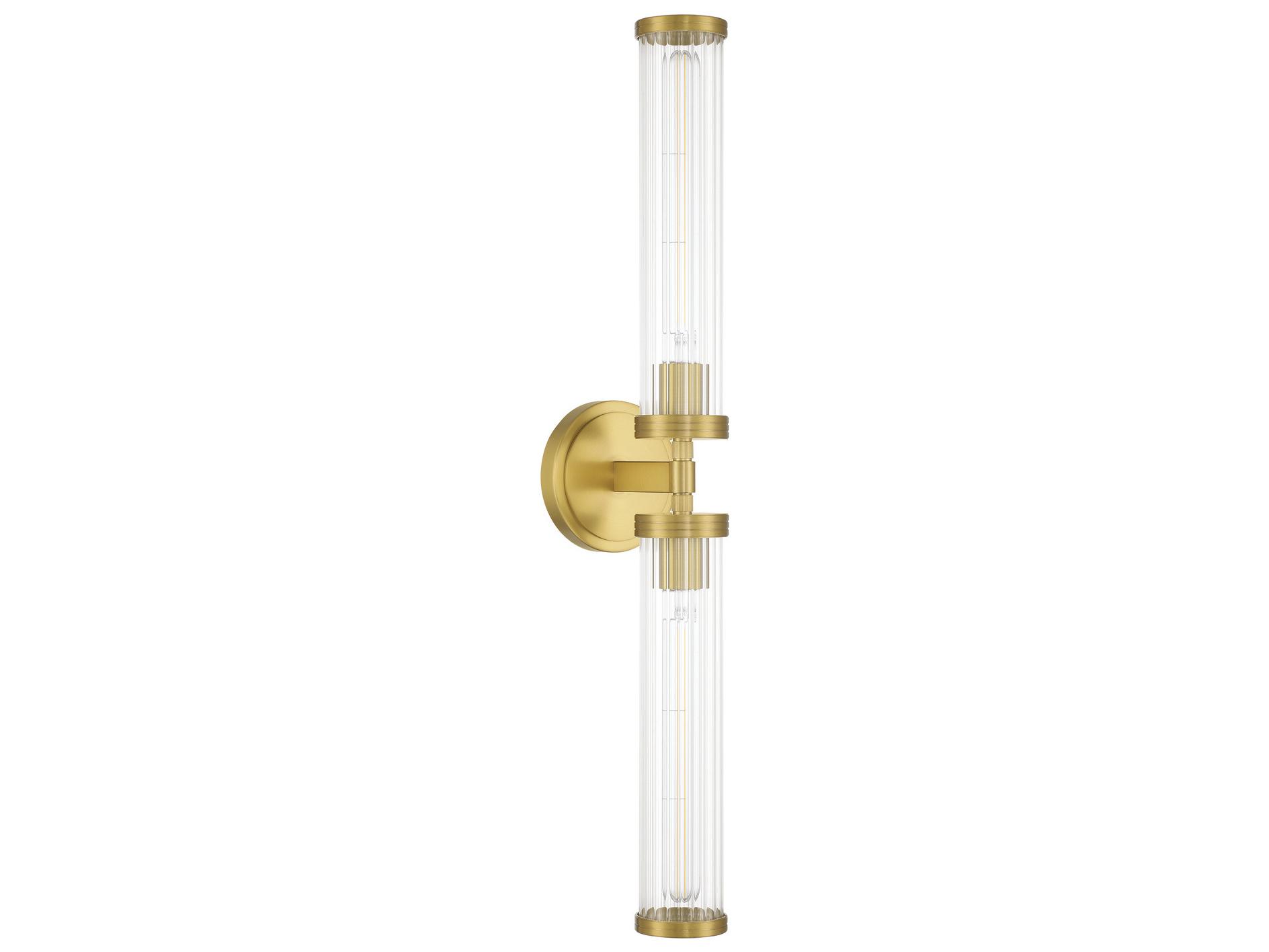 Crystorama Jarvis 2-Light Gold Vanity Light