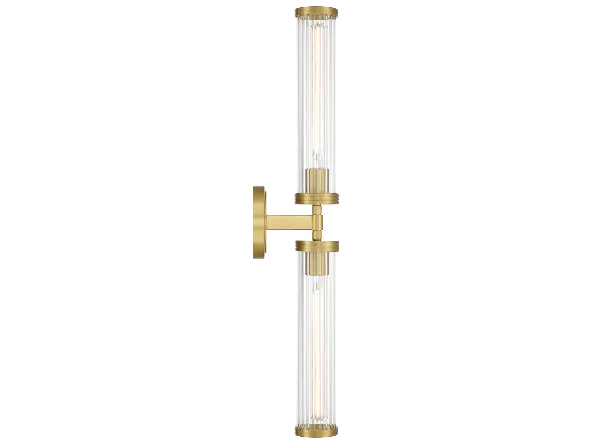 Crystorama Jarvis 2-Light Gold Vanity Light