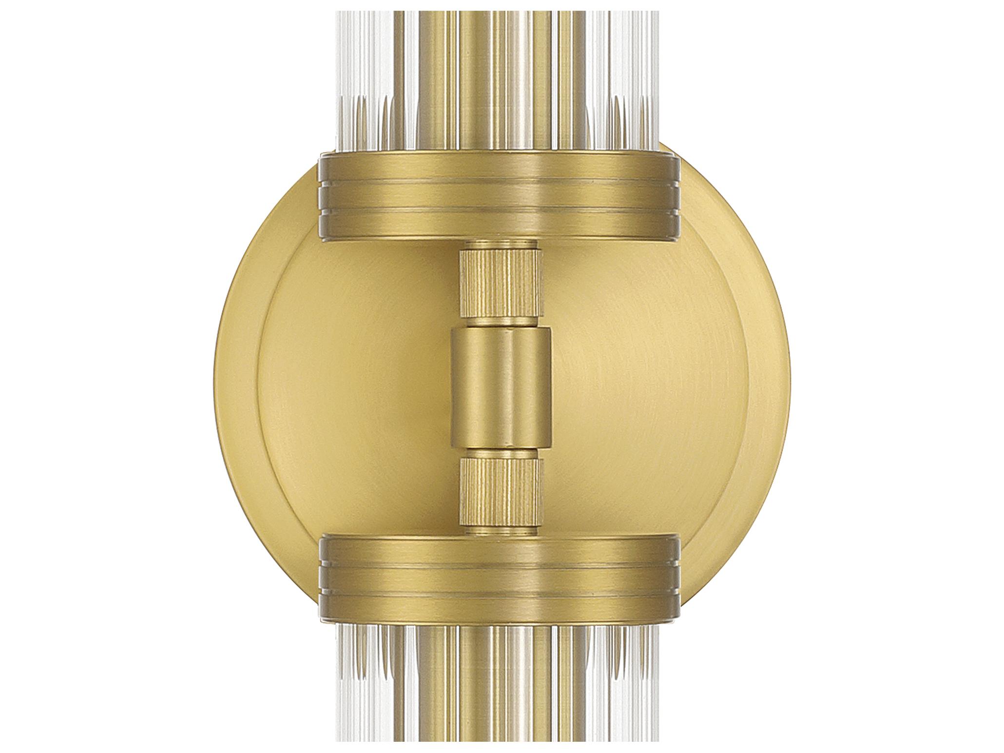 Crystorama Jarvis 2-Light Gold Vanity Light