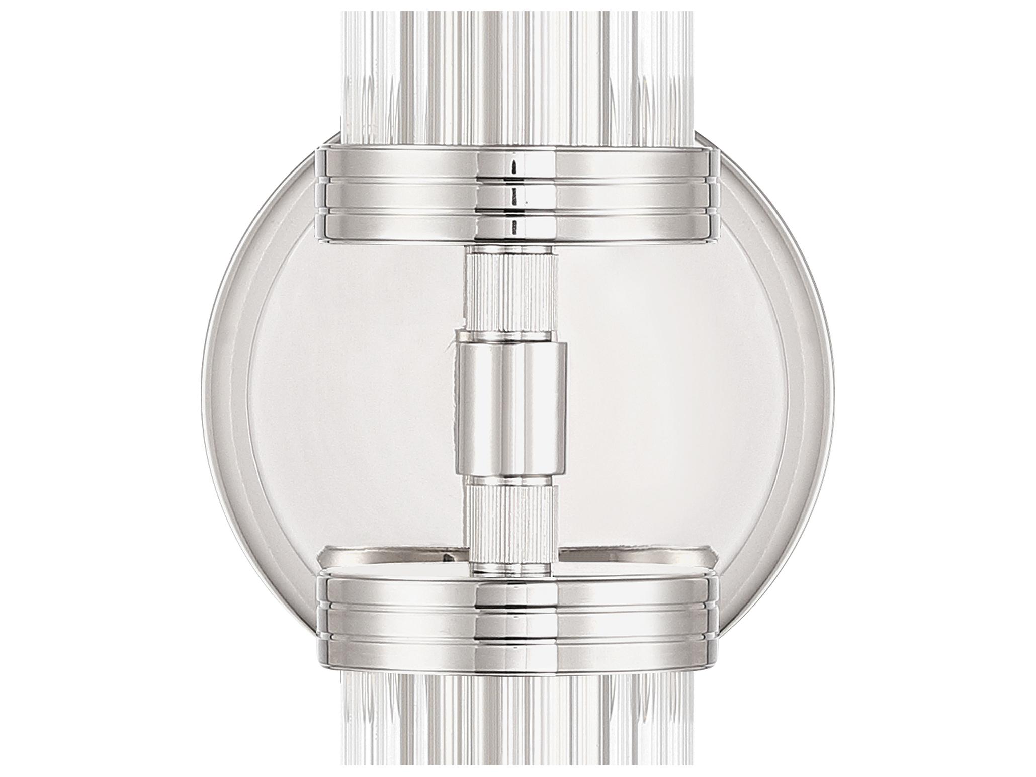 Crystorama Jarvis 2-Light Silver Vanity Light