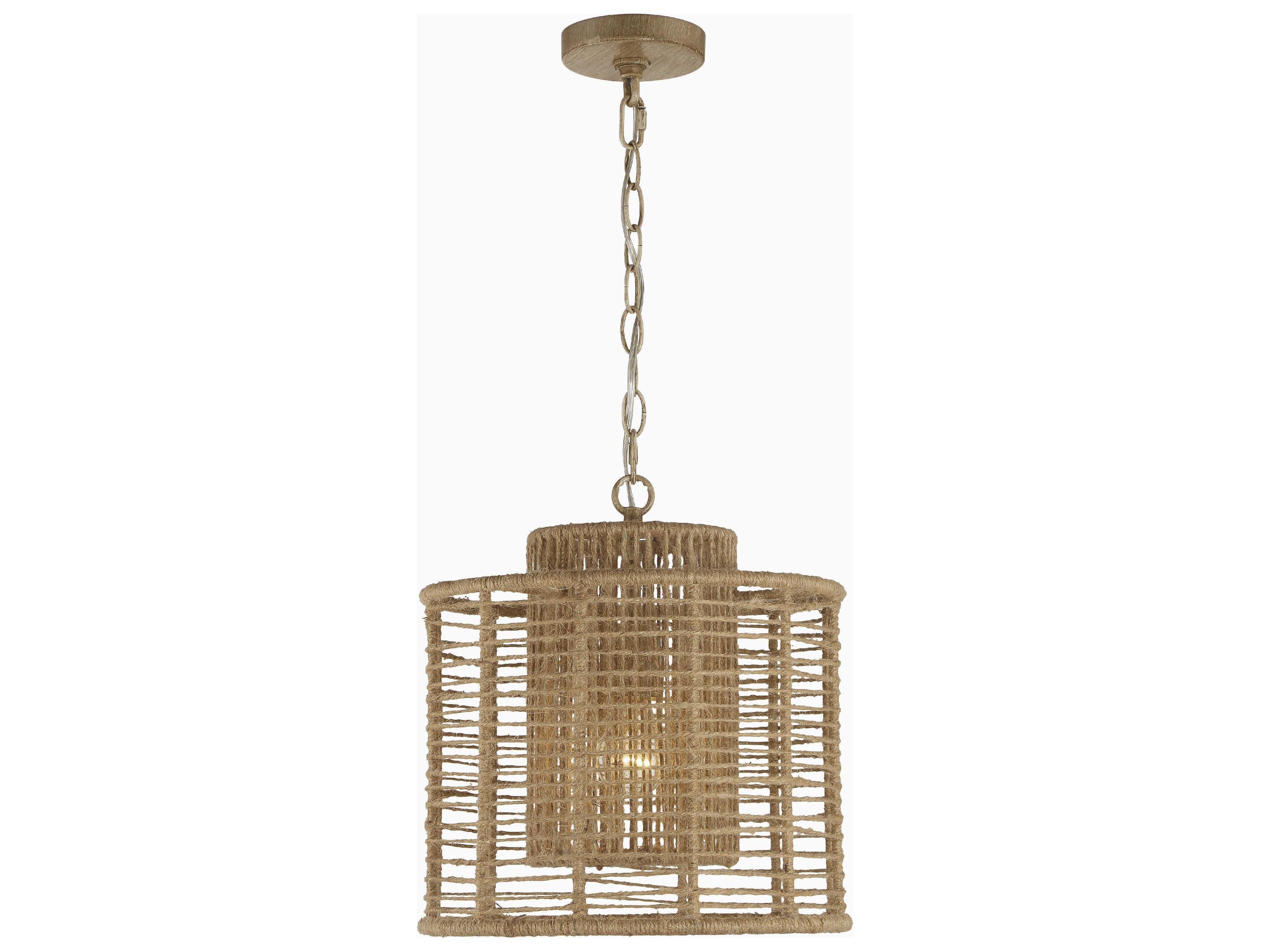 Crystorama Jayna 1-Light Burnished Silver Cylinder Pendant